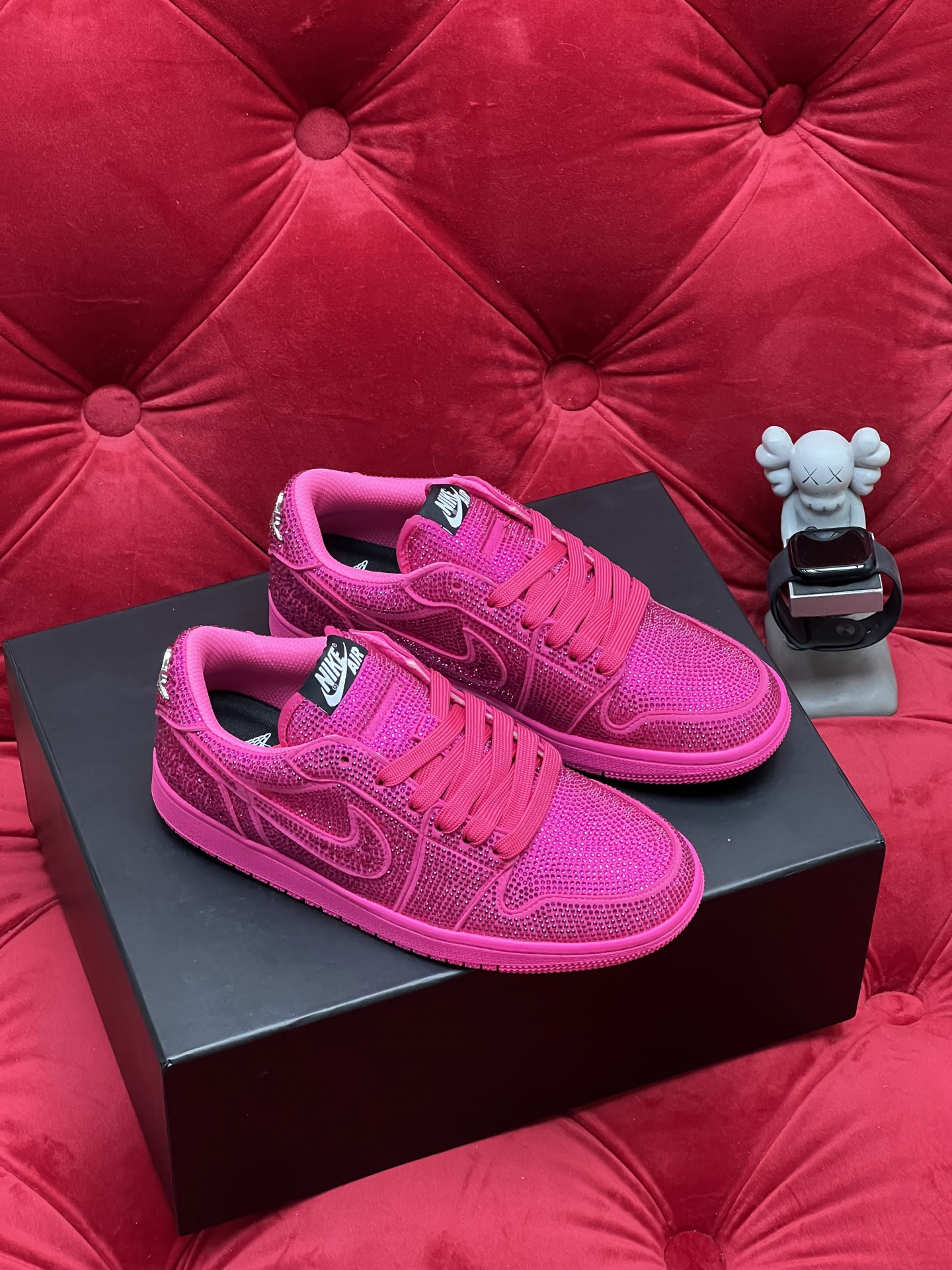 Air rhinestone sneakers