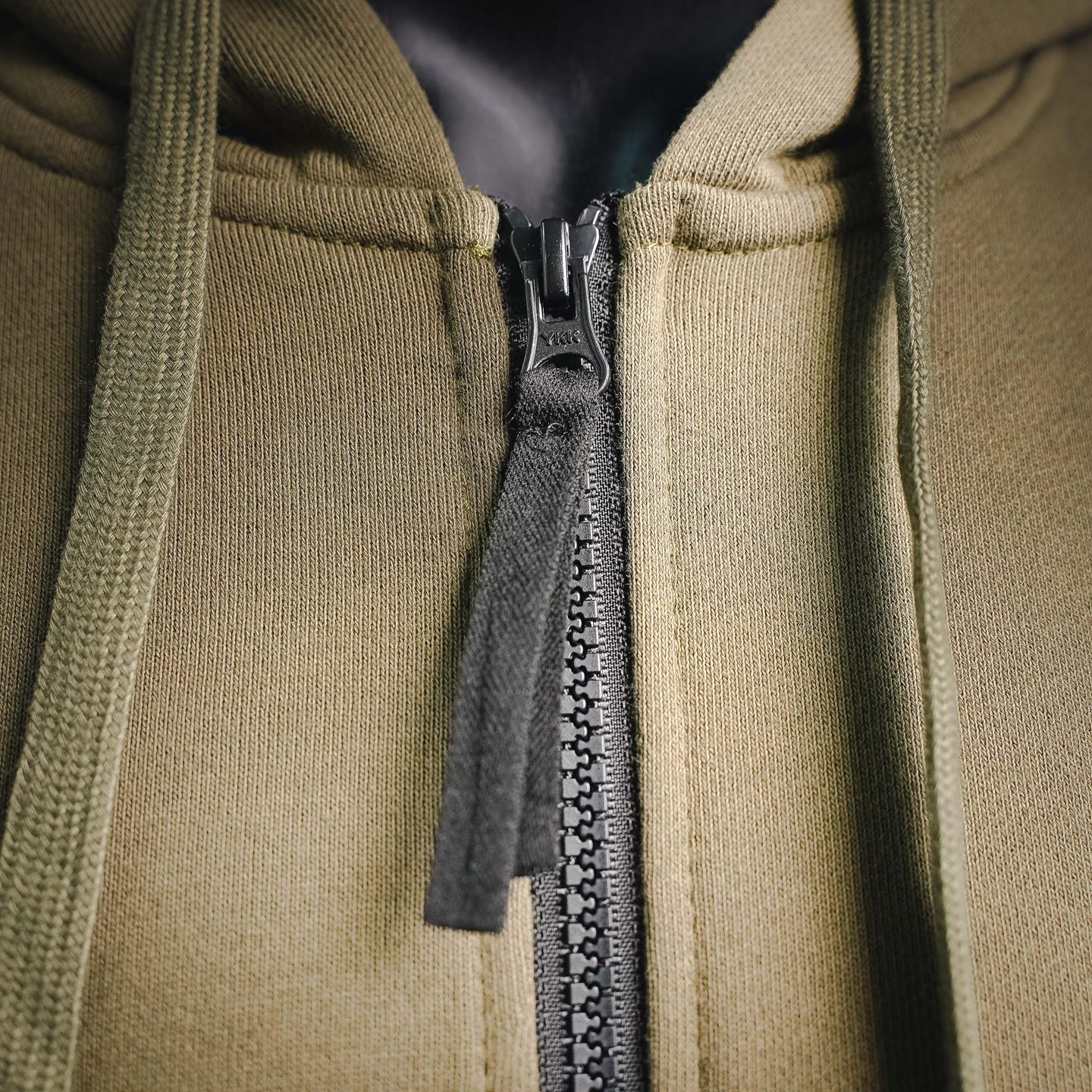 Stone zip-up cardigan hoodie