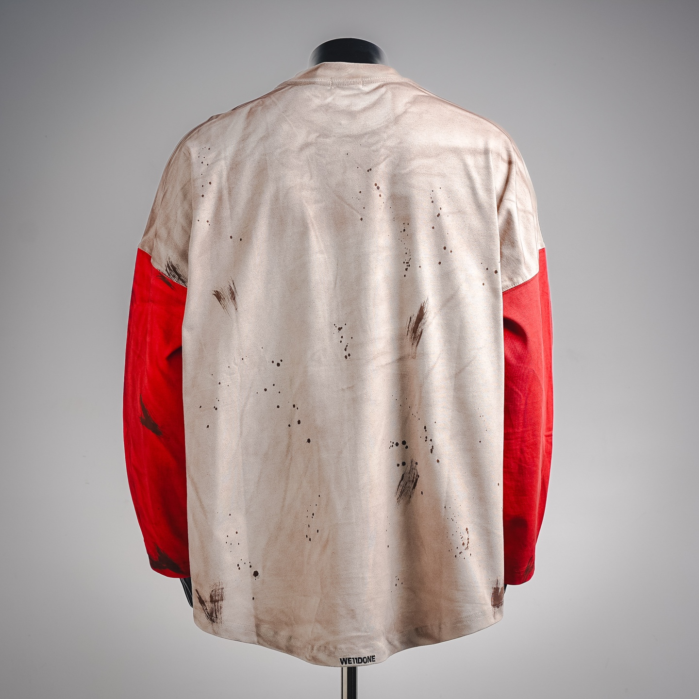 We11 distressed contrast sweatshirt