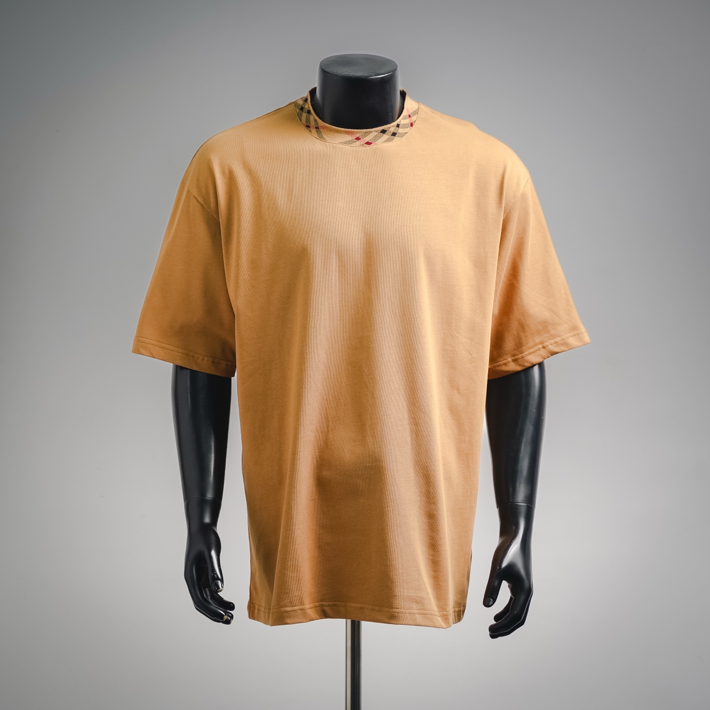 Bur plaid crew-neckt-shirt