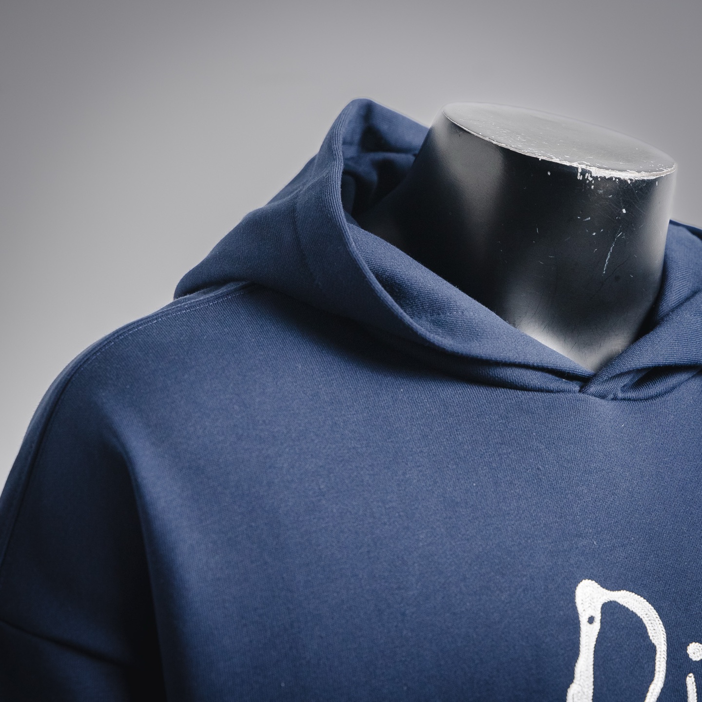 CD embroidered hoodie