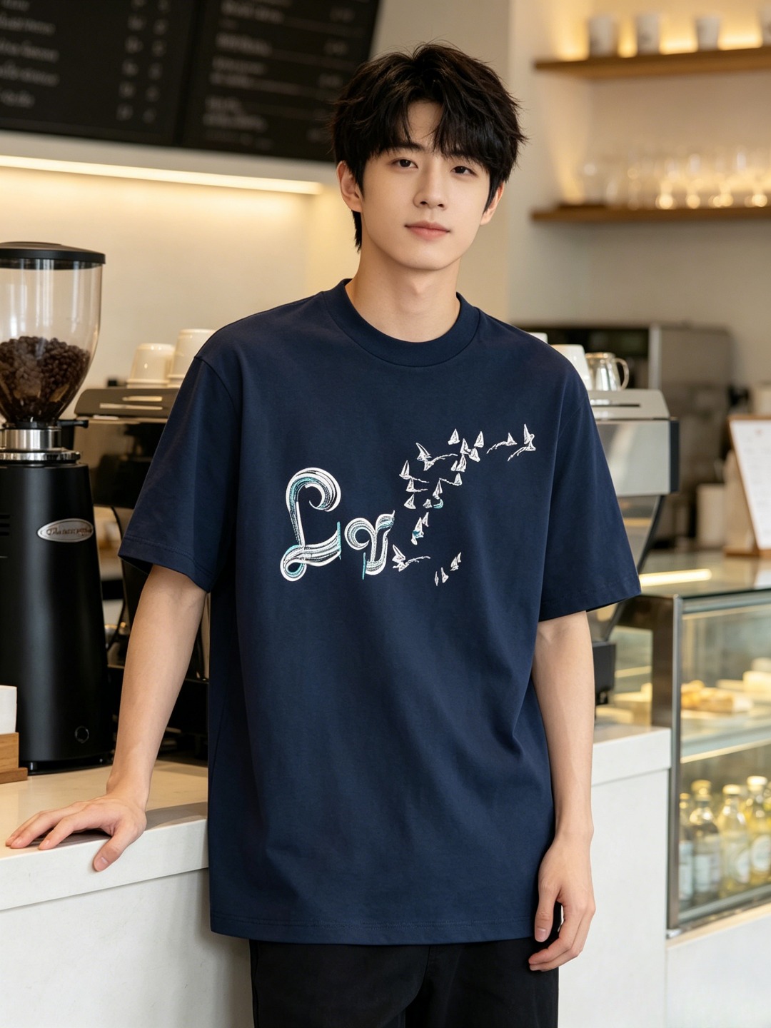 Louis gradient embroidered t-shirt