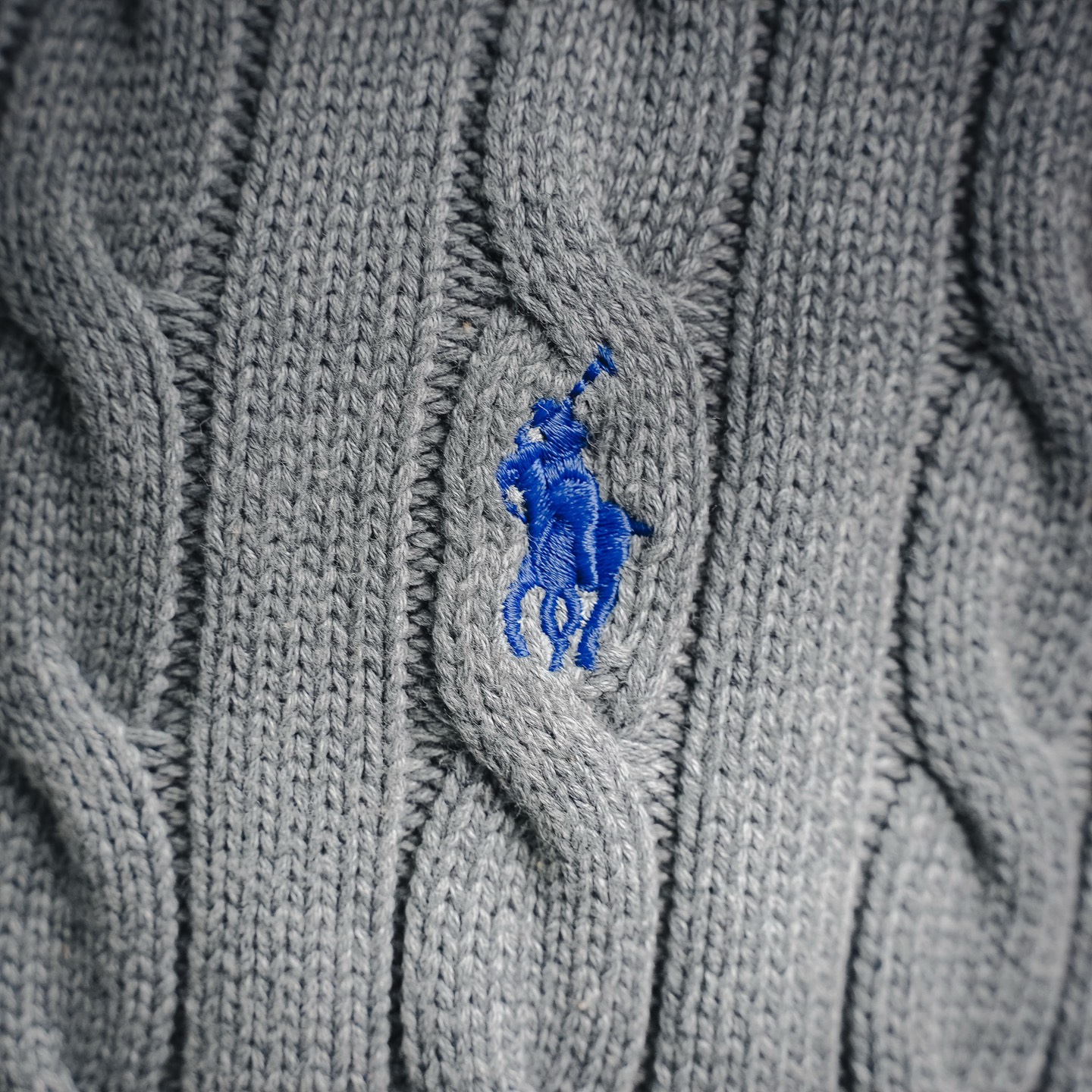 Ralph knit sweater zip-up coat
