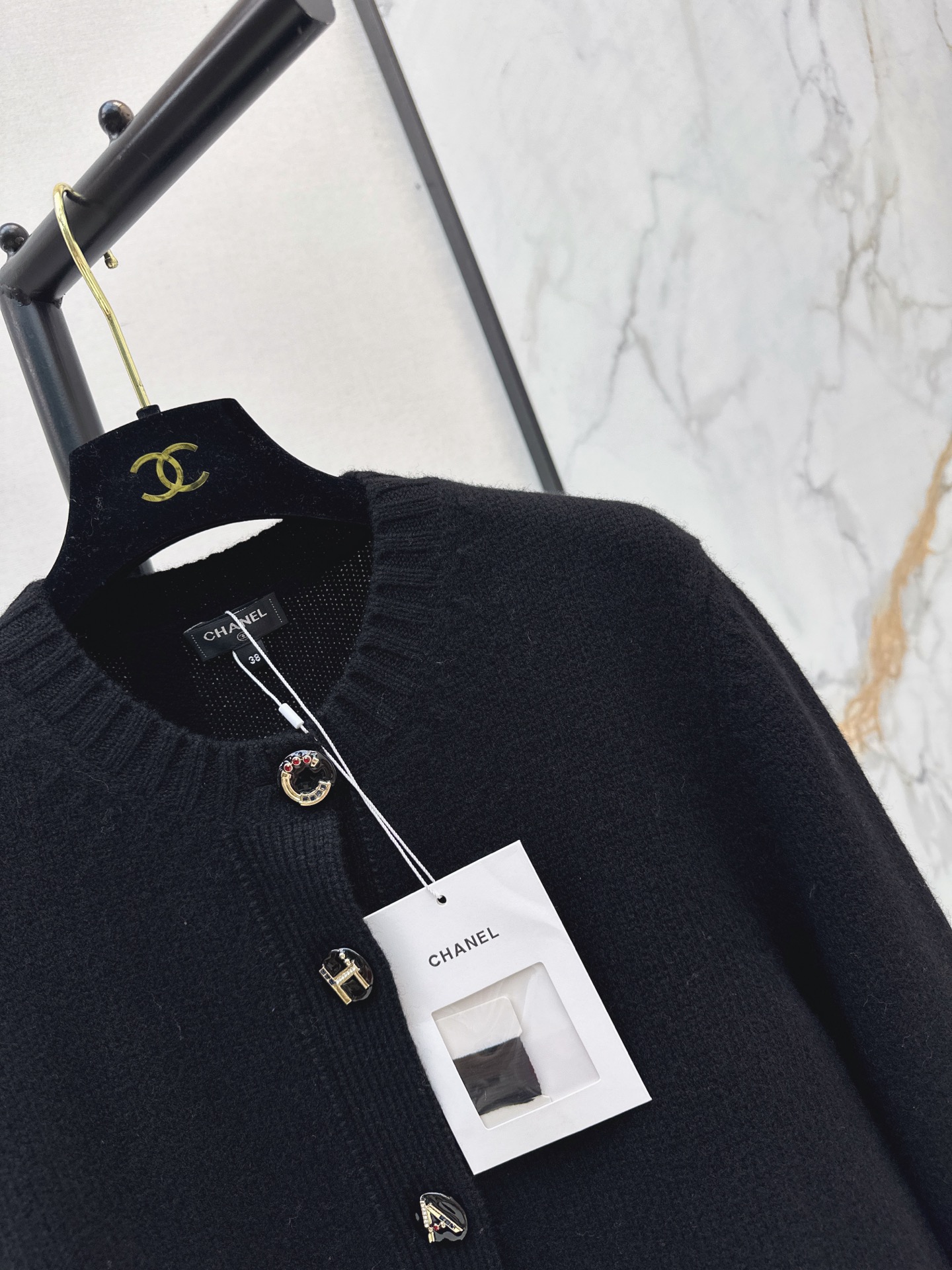 Chan 26ss cashmere knit cardigan