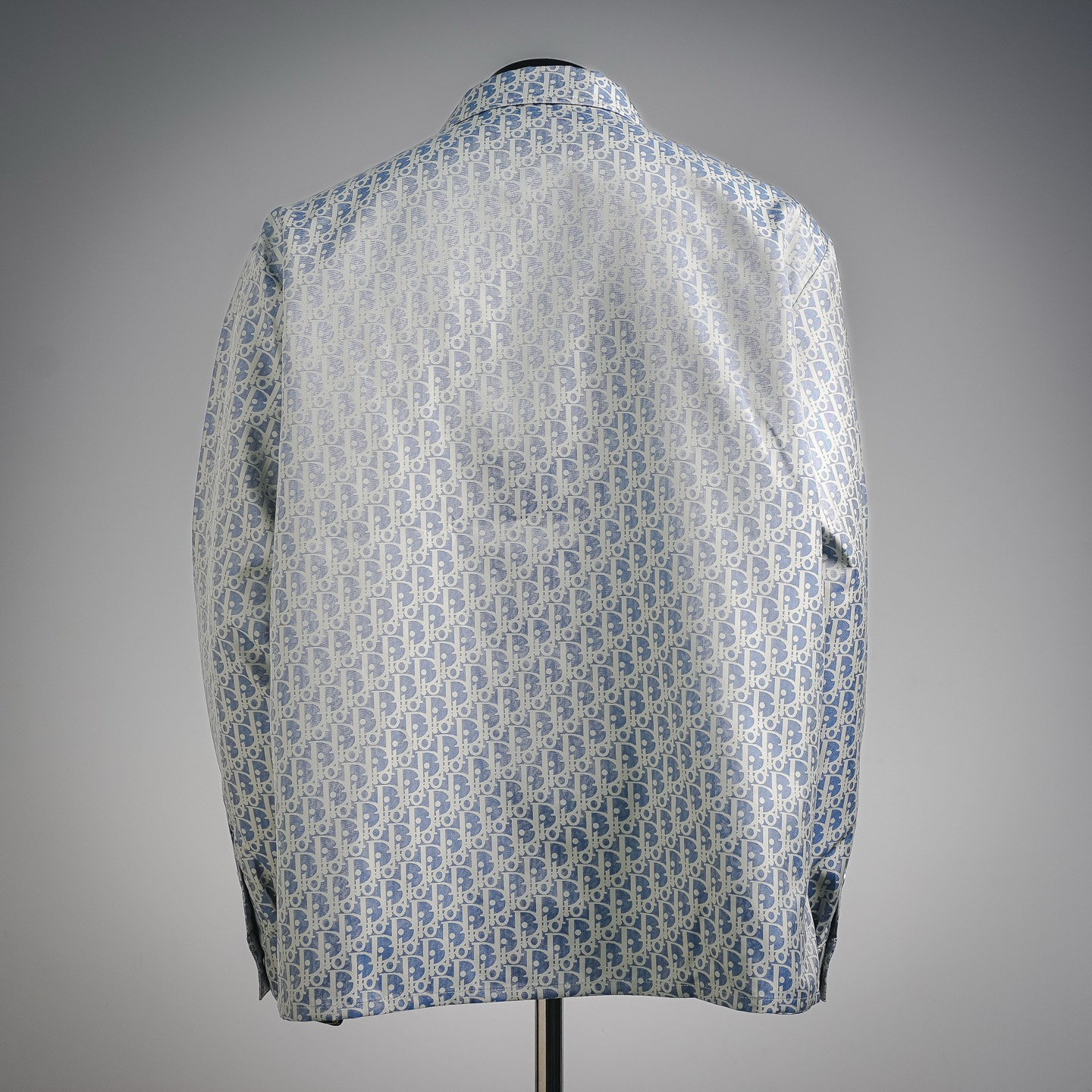 CD embroidered zip-up jacket