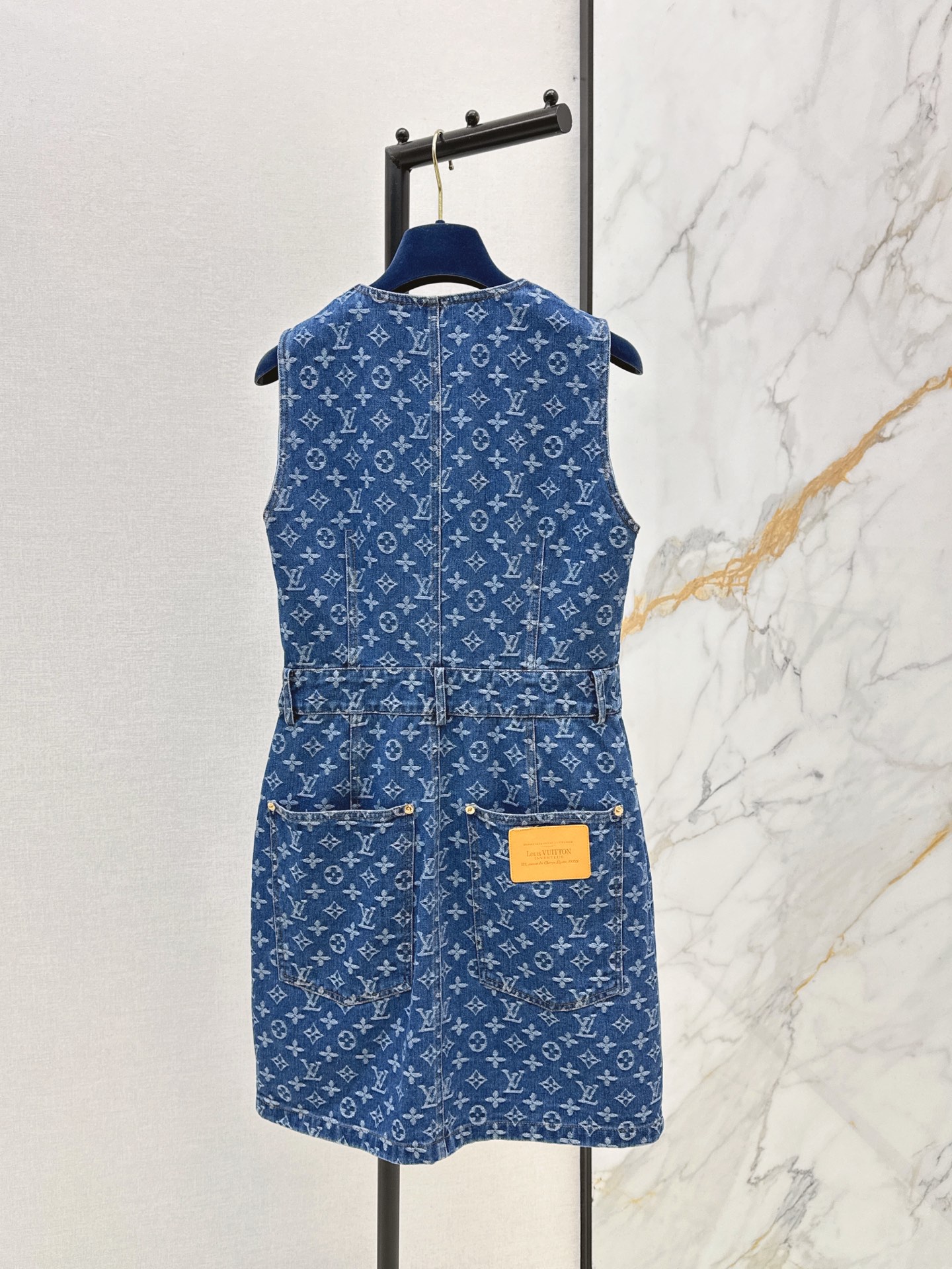 Loui 26ss jacquard sleeveless dress