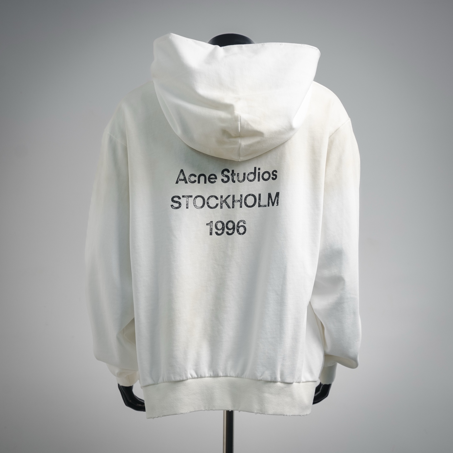 Acen washed letter hoodie