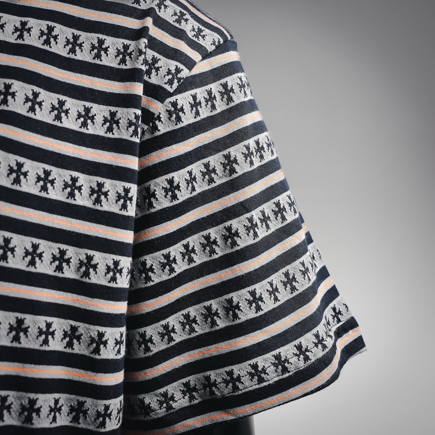 Chrome striped all-over t-shirt