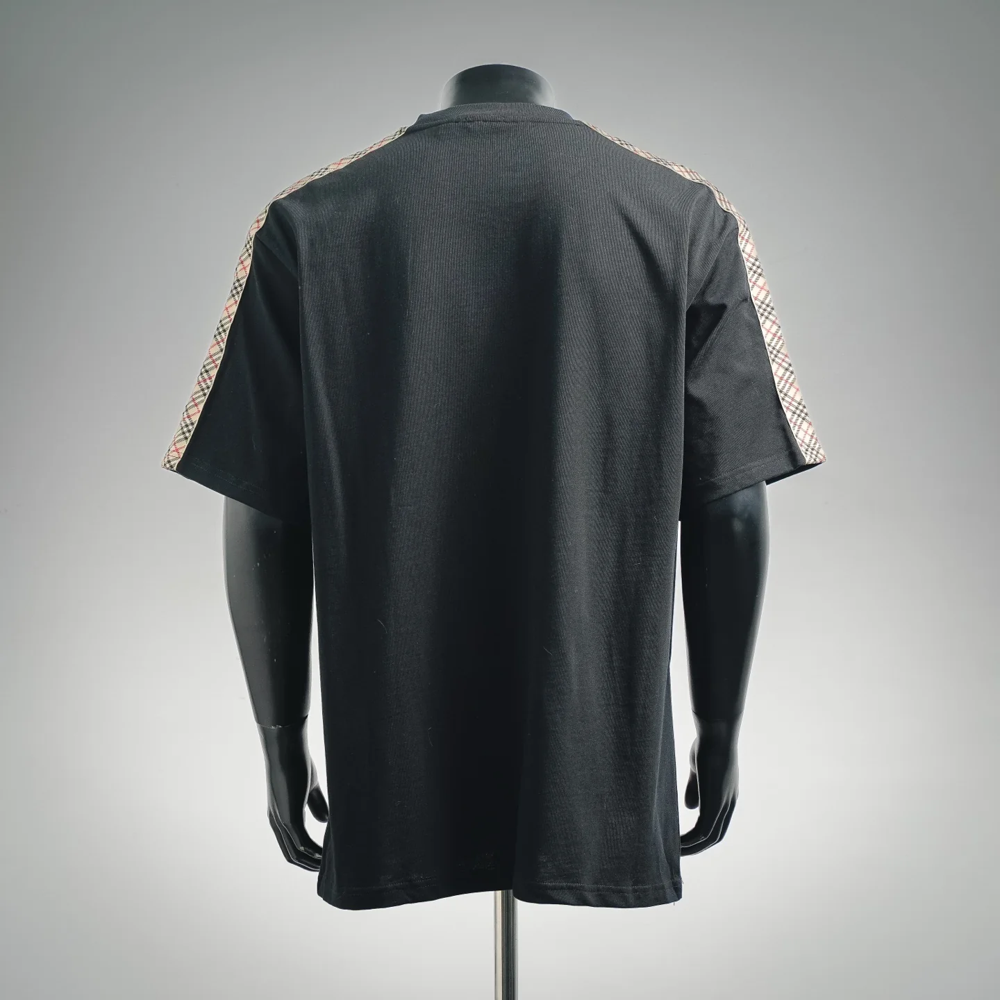 Bur plaid embroidered t-shirt