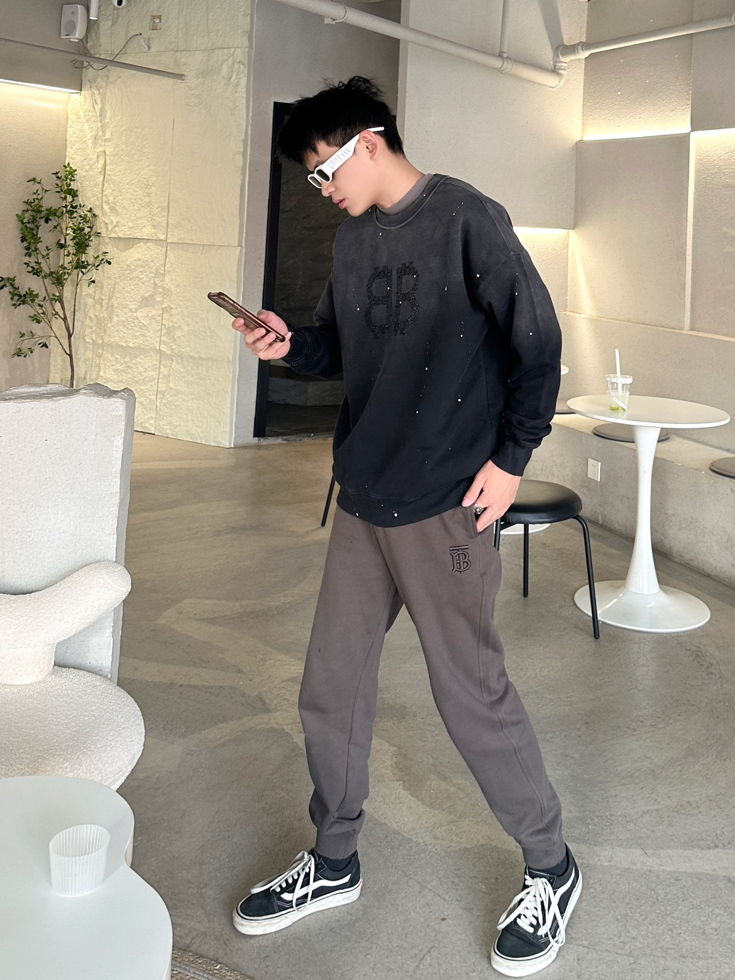 Bur tapered pants