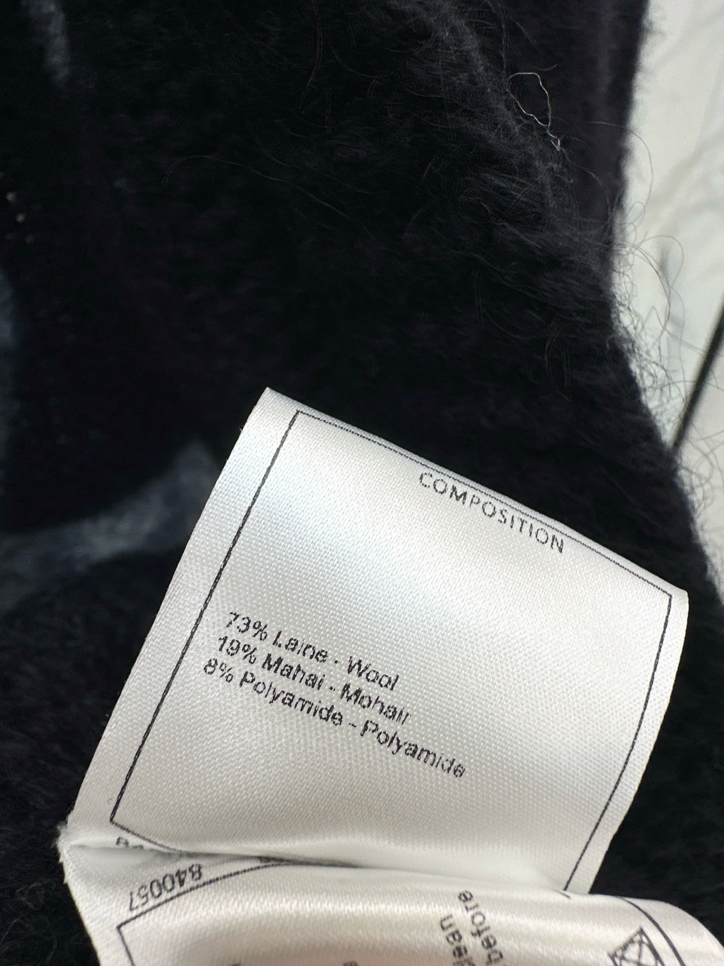 Chan 26fw mohair belted cardigan