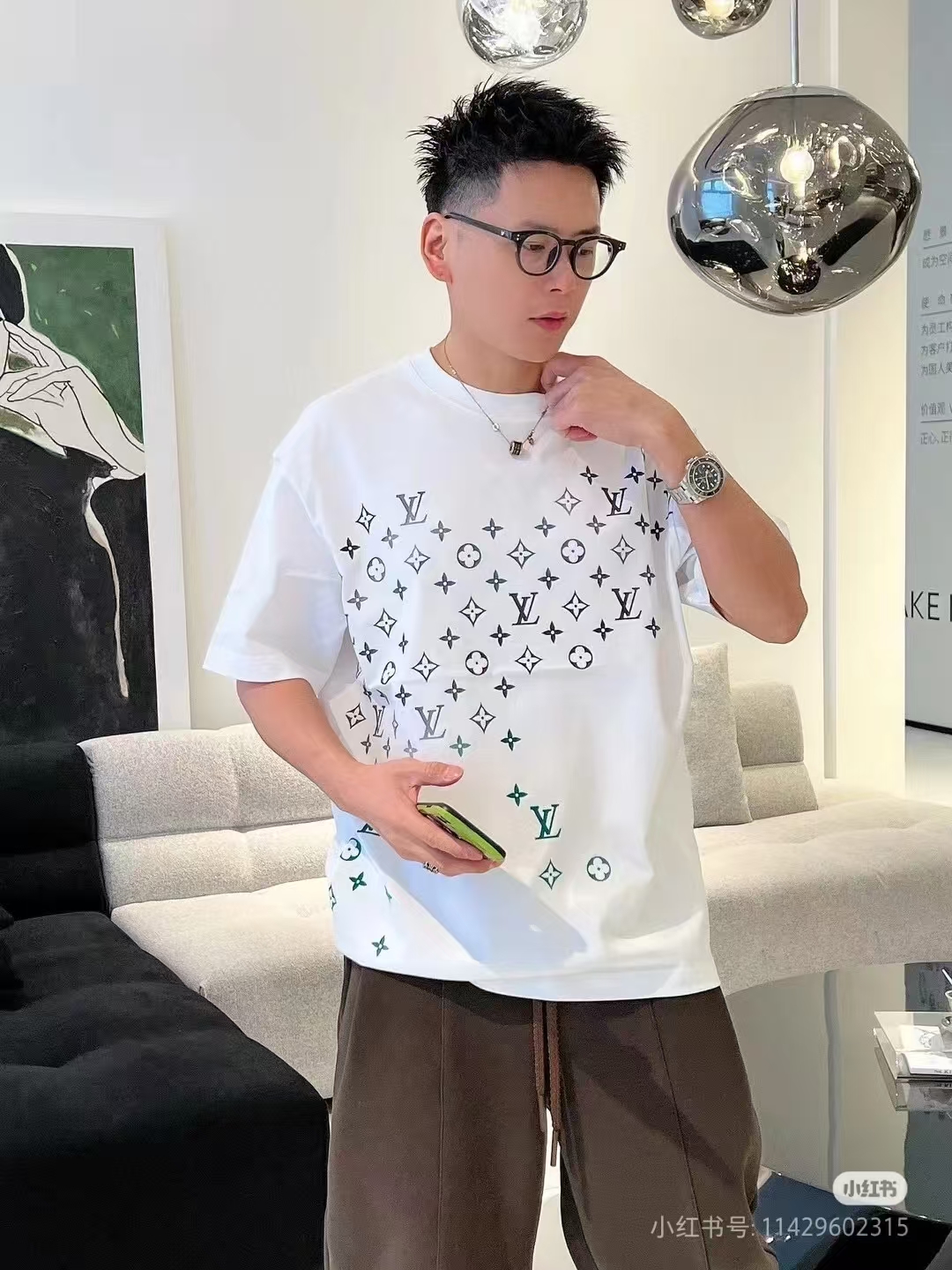 Louis gradient print t-shirt
