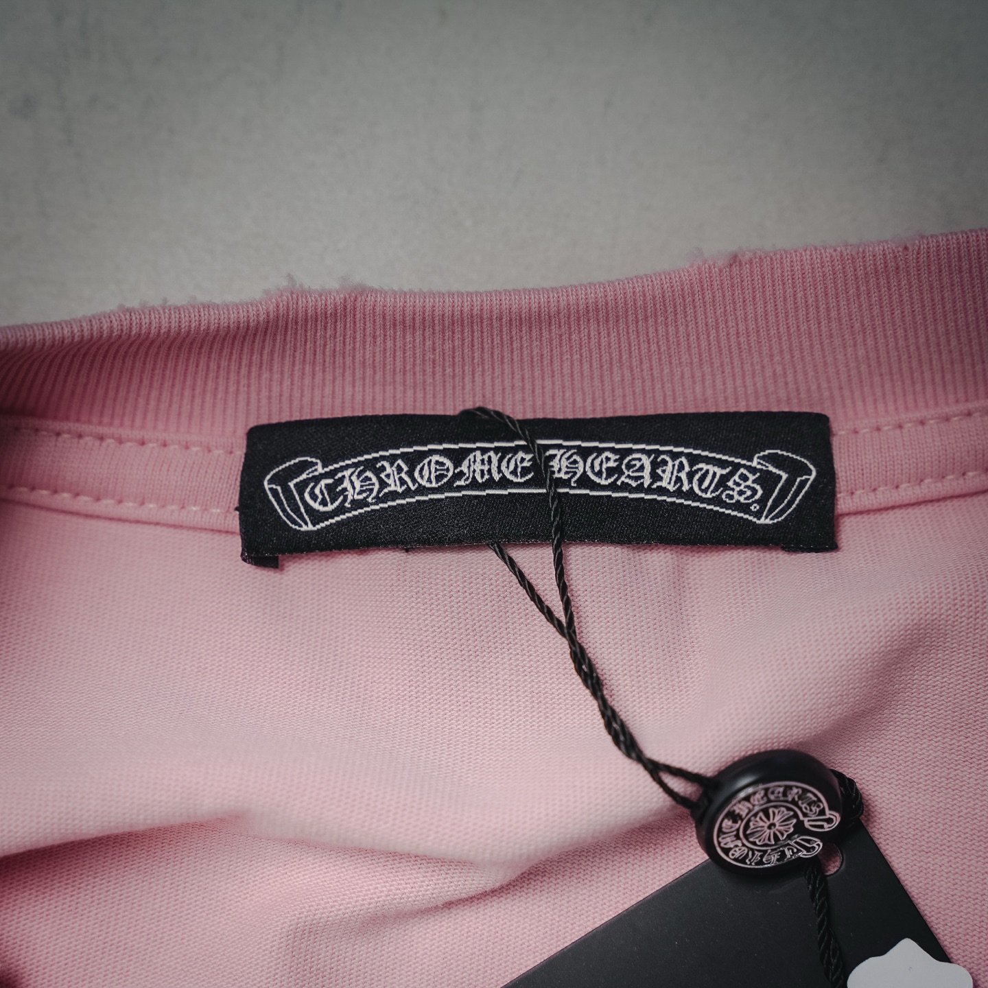 Chrome applique embroidered t-shirt