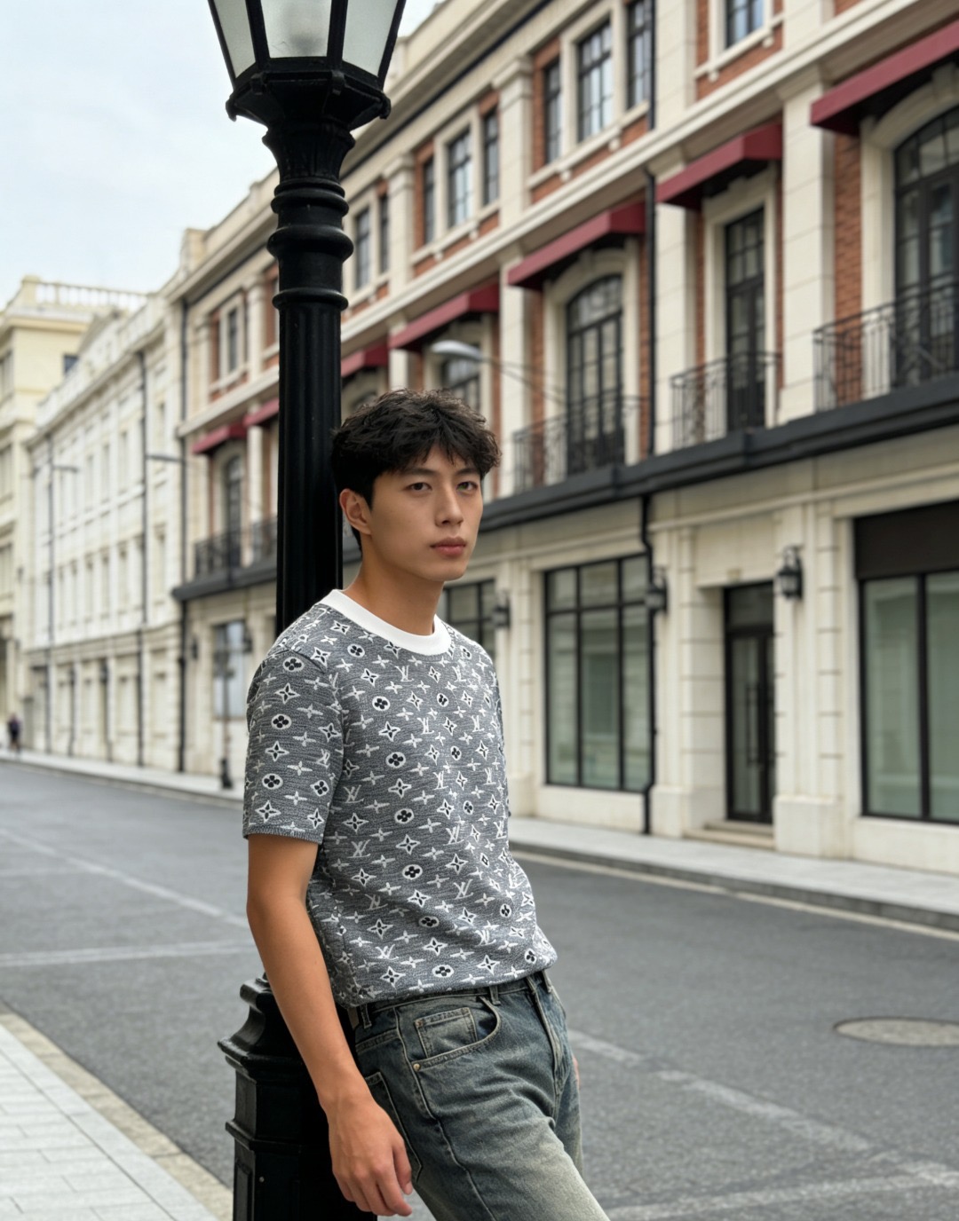 Louis all-over jacquard t-shirt