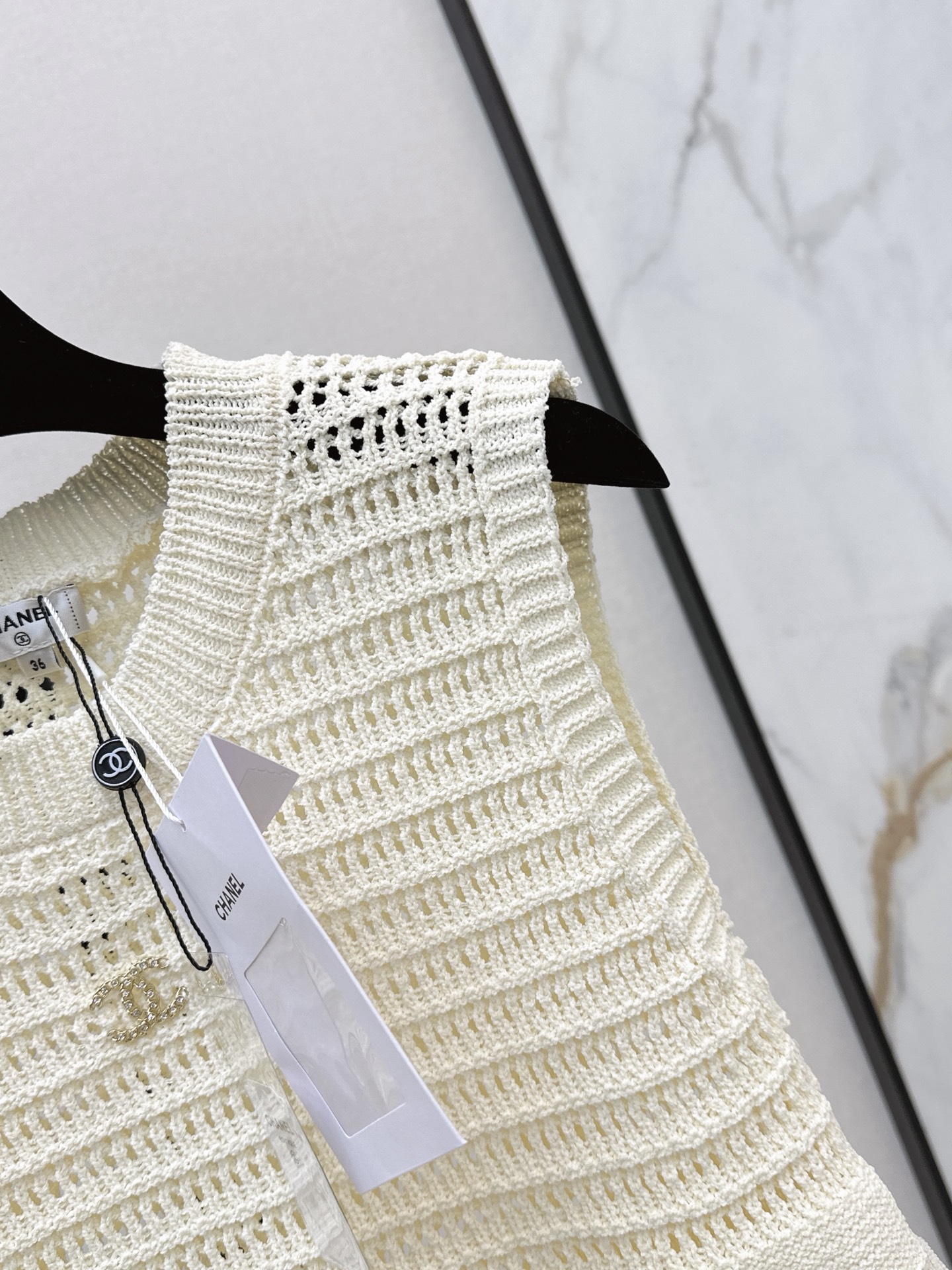 Chan 2ss knit fringe vest