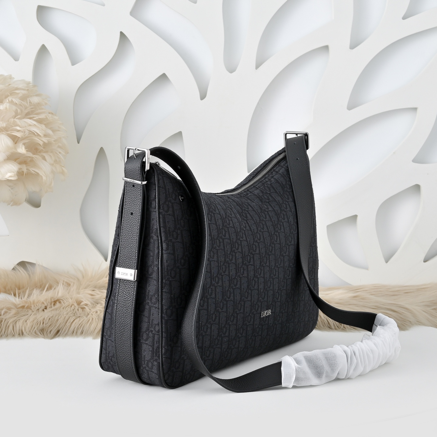 CD emboosed shoulder bag