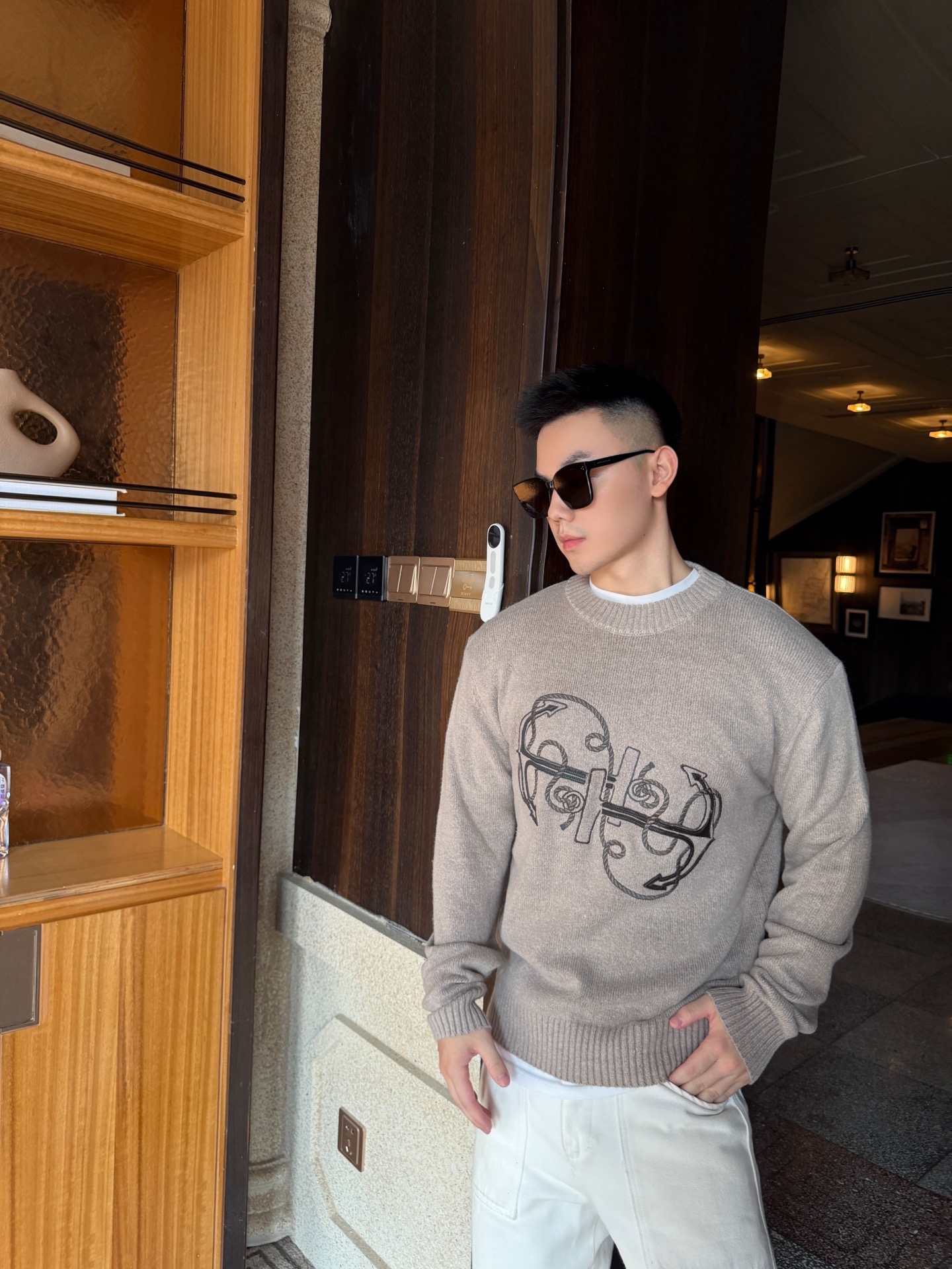 Herm embroidered sweater