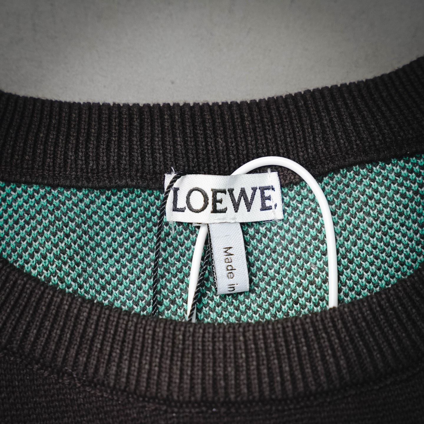 Loe plaid knit t-shirt