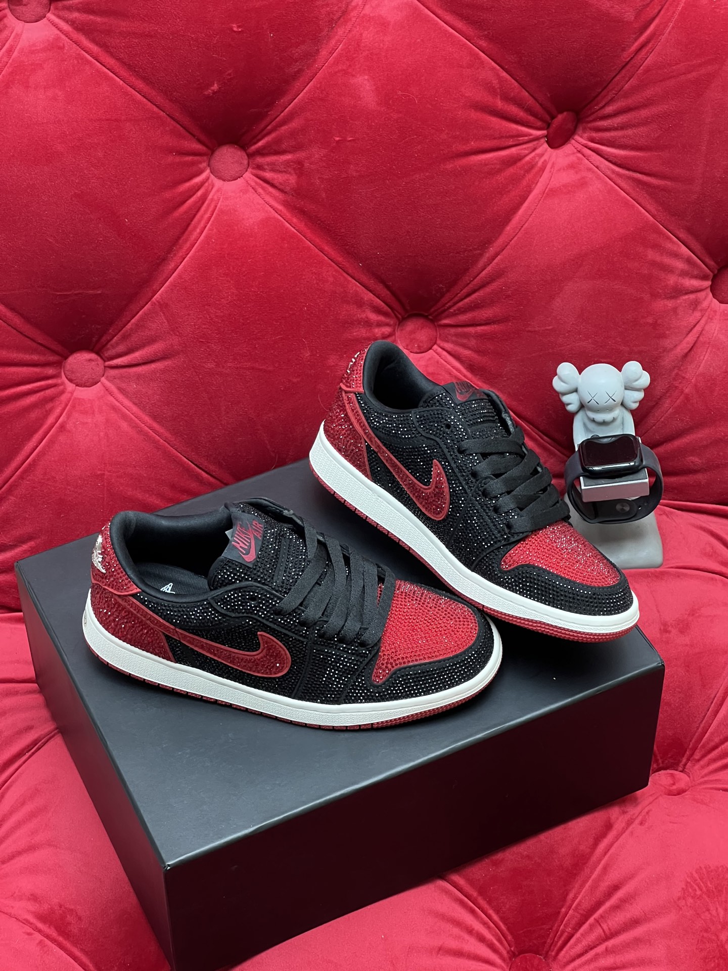 Air rhinestone sneakers