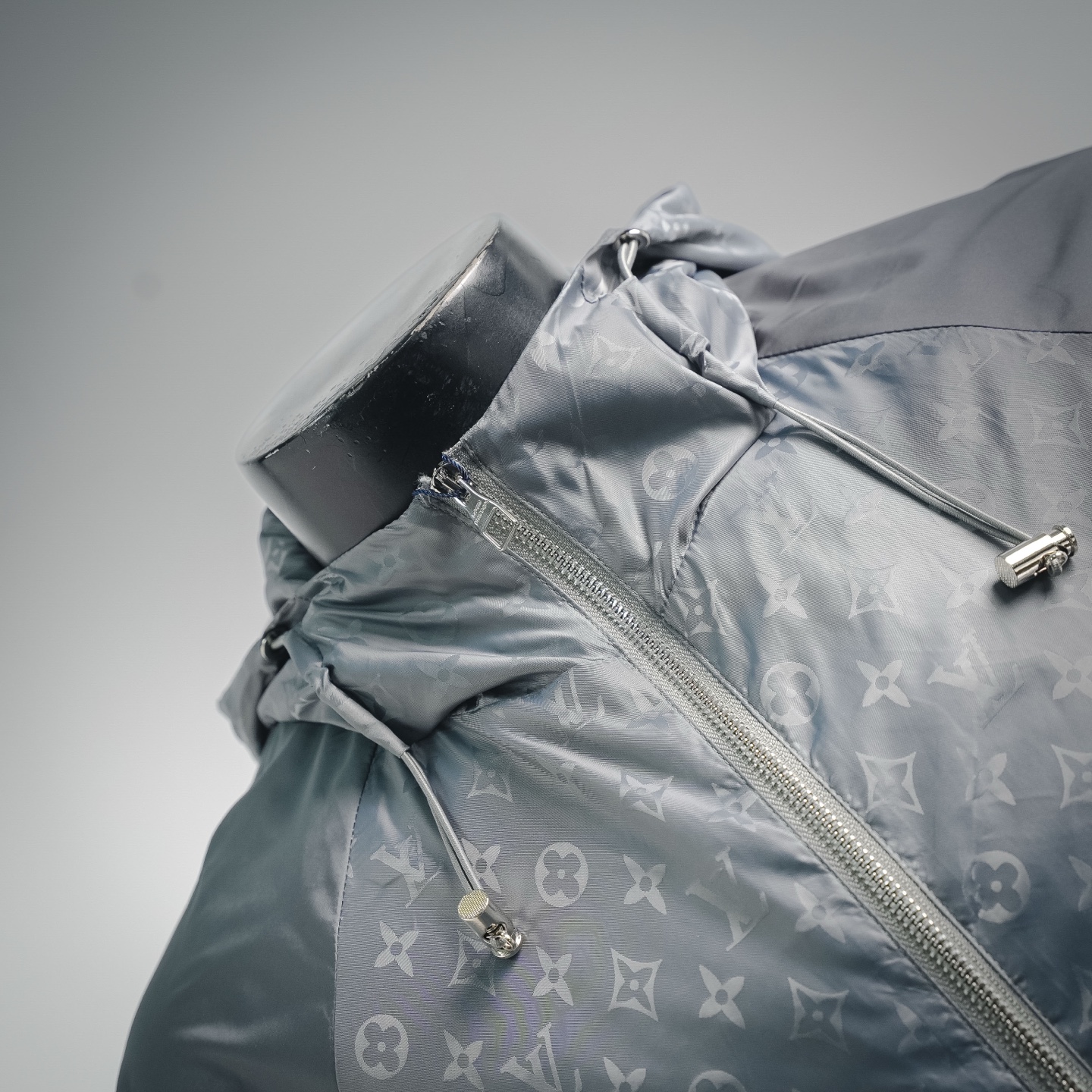 Louis splicing hooded jacket