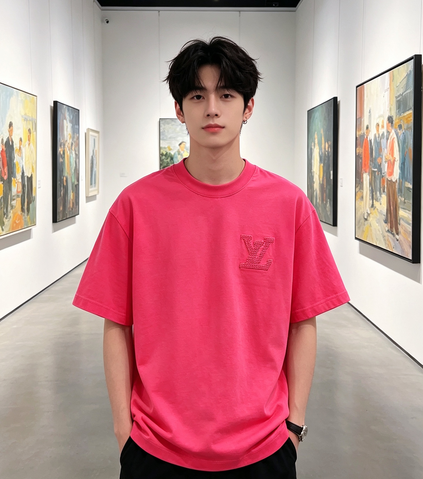 Louis casual embroidered t-shirt
