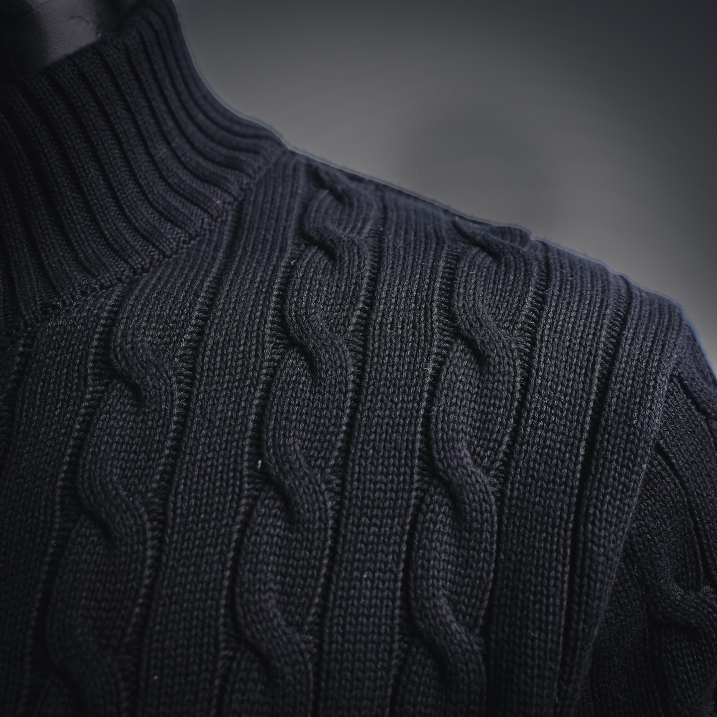 Ralph knit sweater zip-up coat