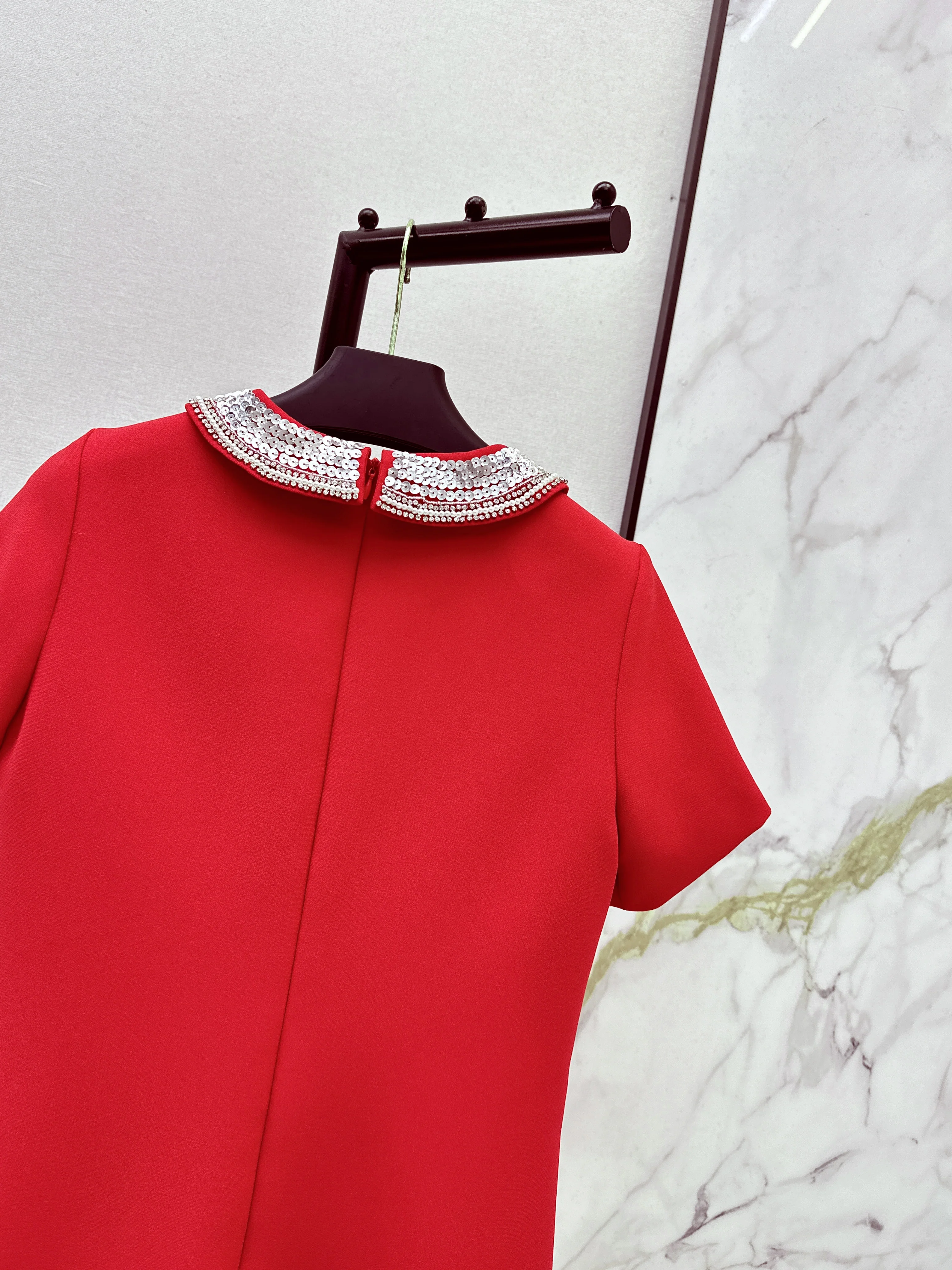 Valen 26ss beading sequins dress