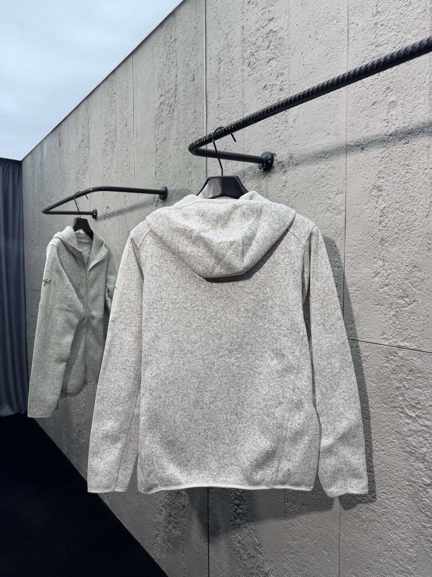 Arcter hooded knit coat