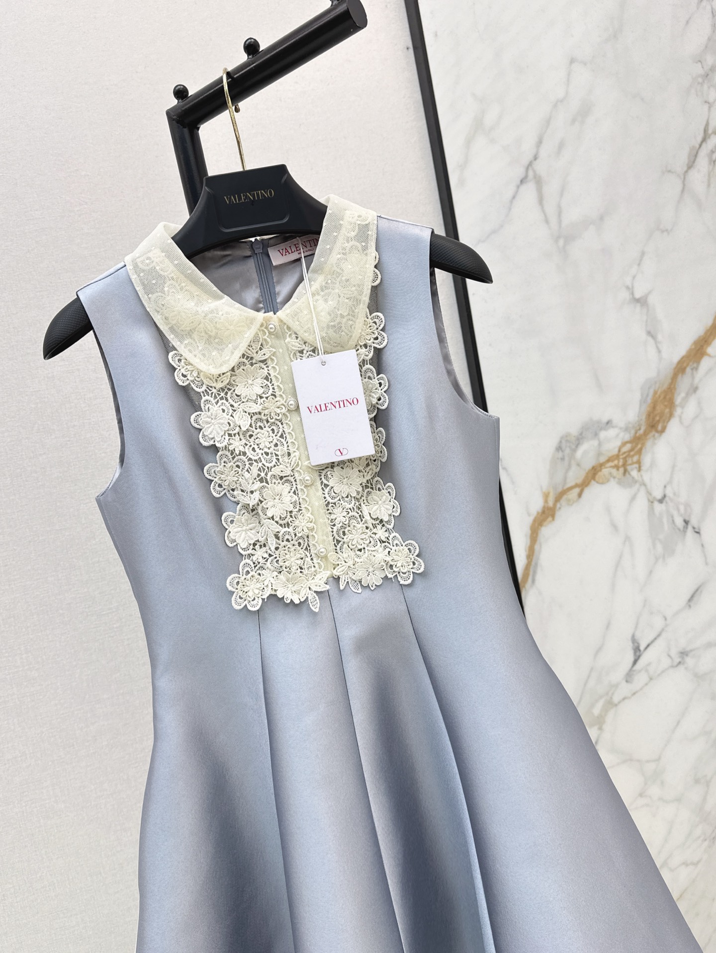 Valen 26ss lace vest dress
