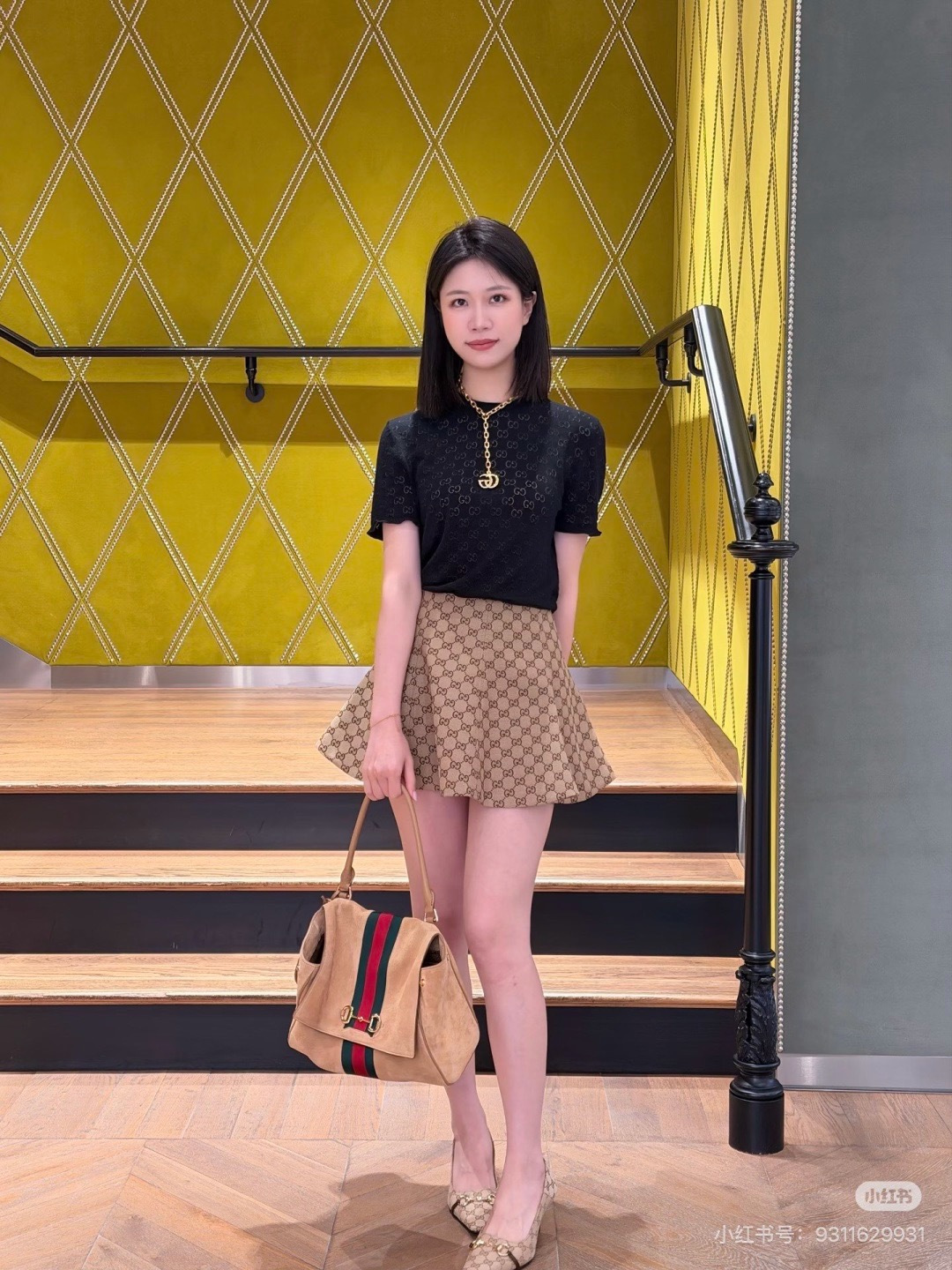 Guc 26ss mini skirt