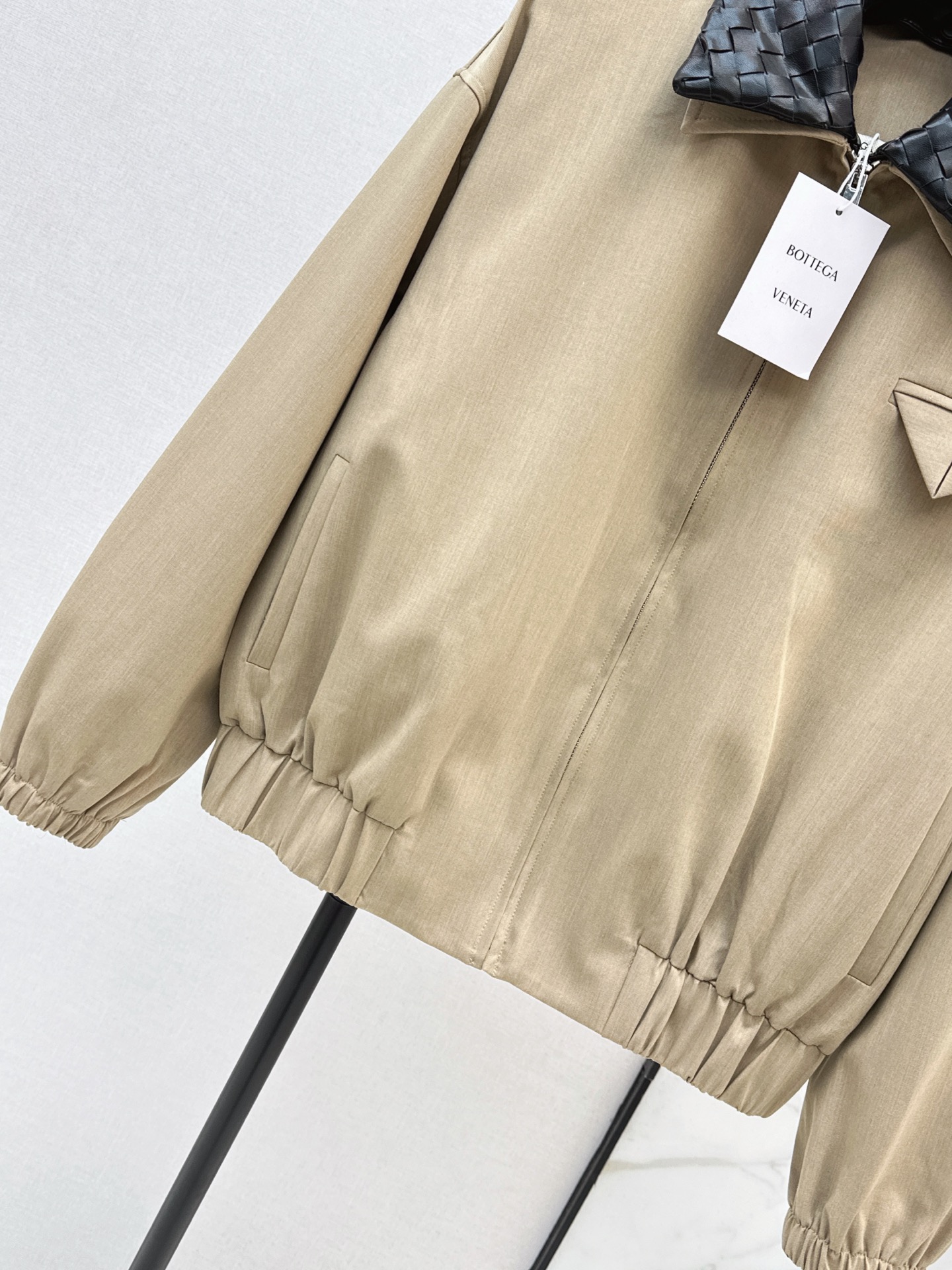 Bott 26fw woven collar zipper jacket
