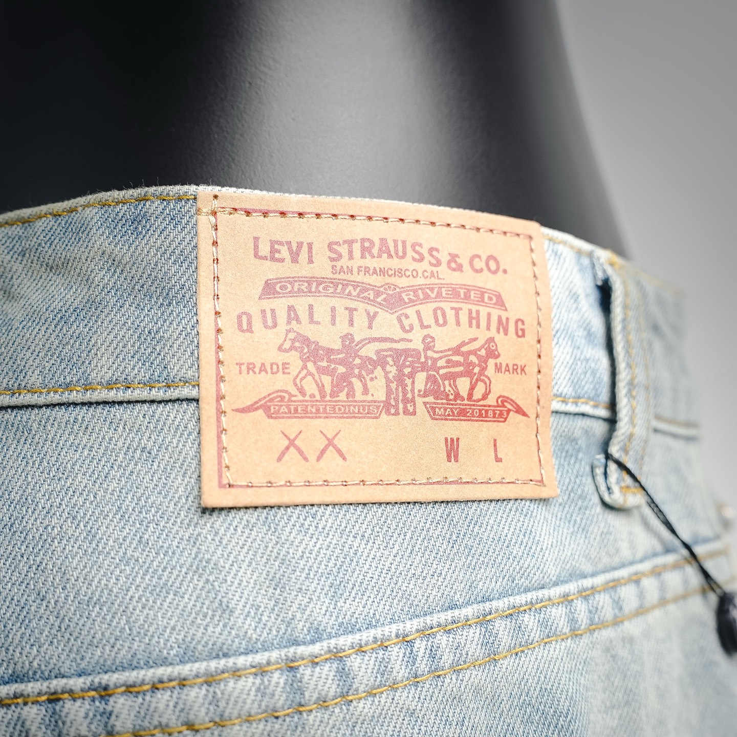 Chrome cross patch jeans