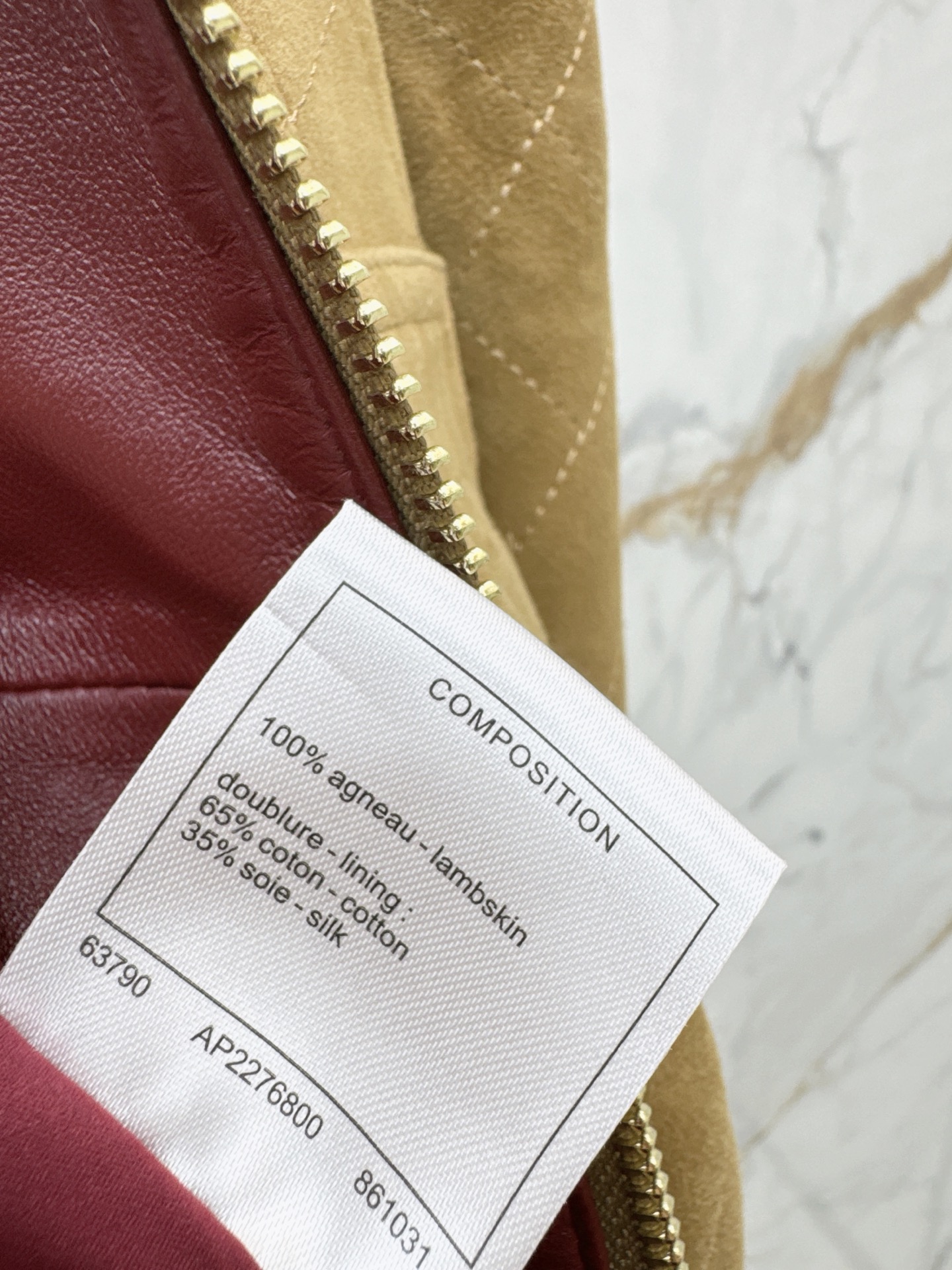 Chan 26fw suede leather jacket