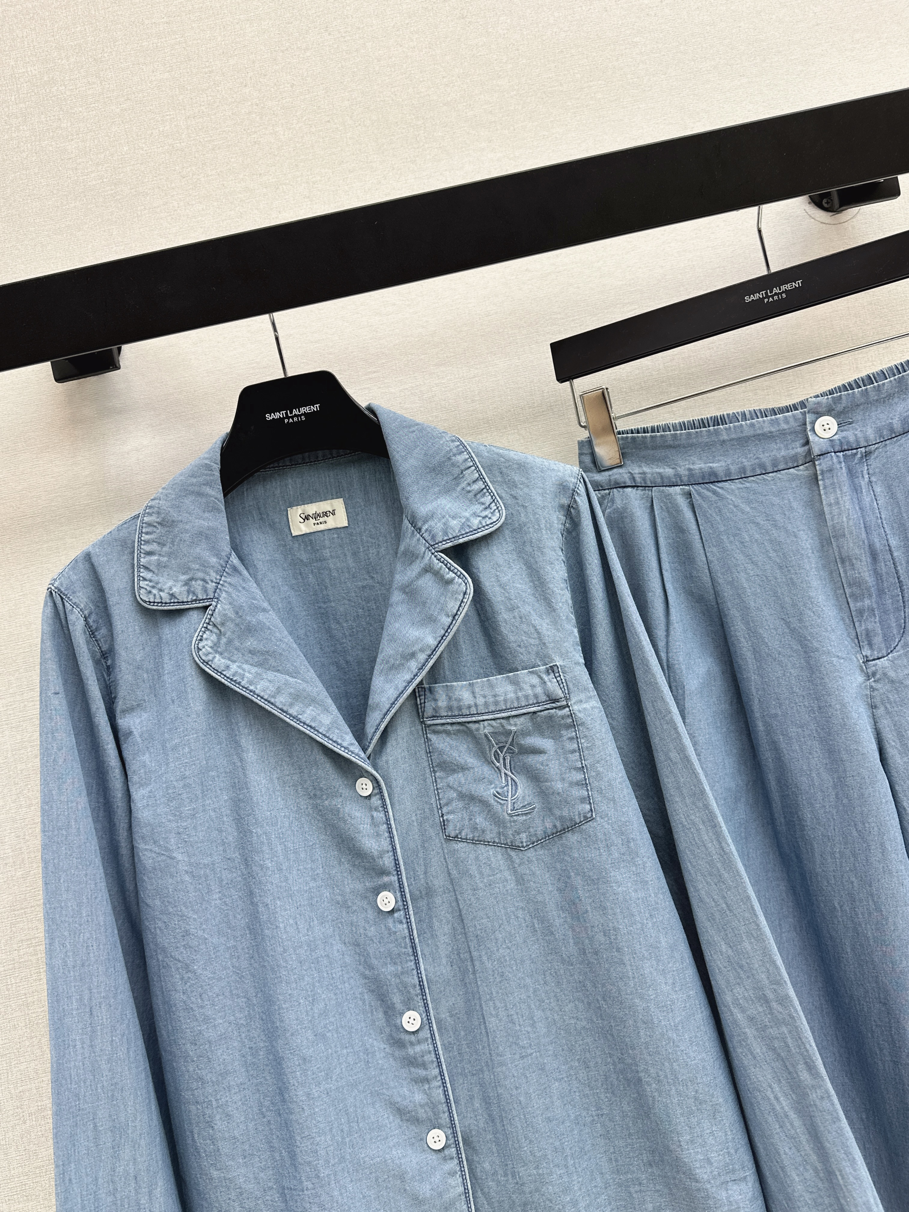 Sain 26ss denim shirt&pant set