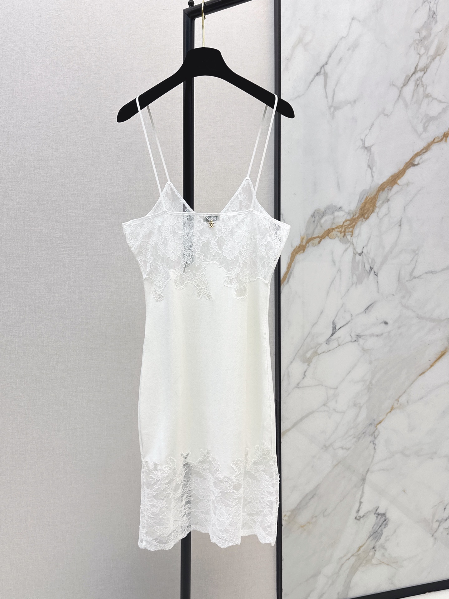 Chan 26ss lace slip dress