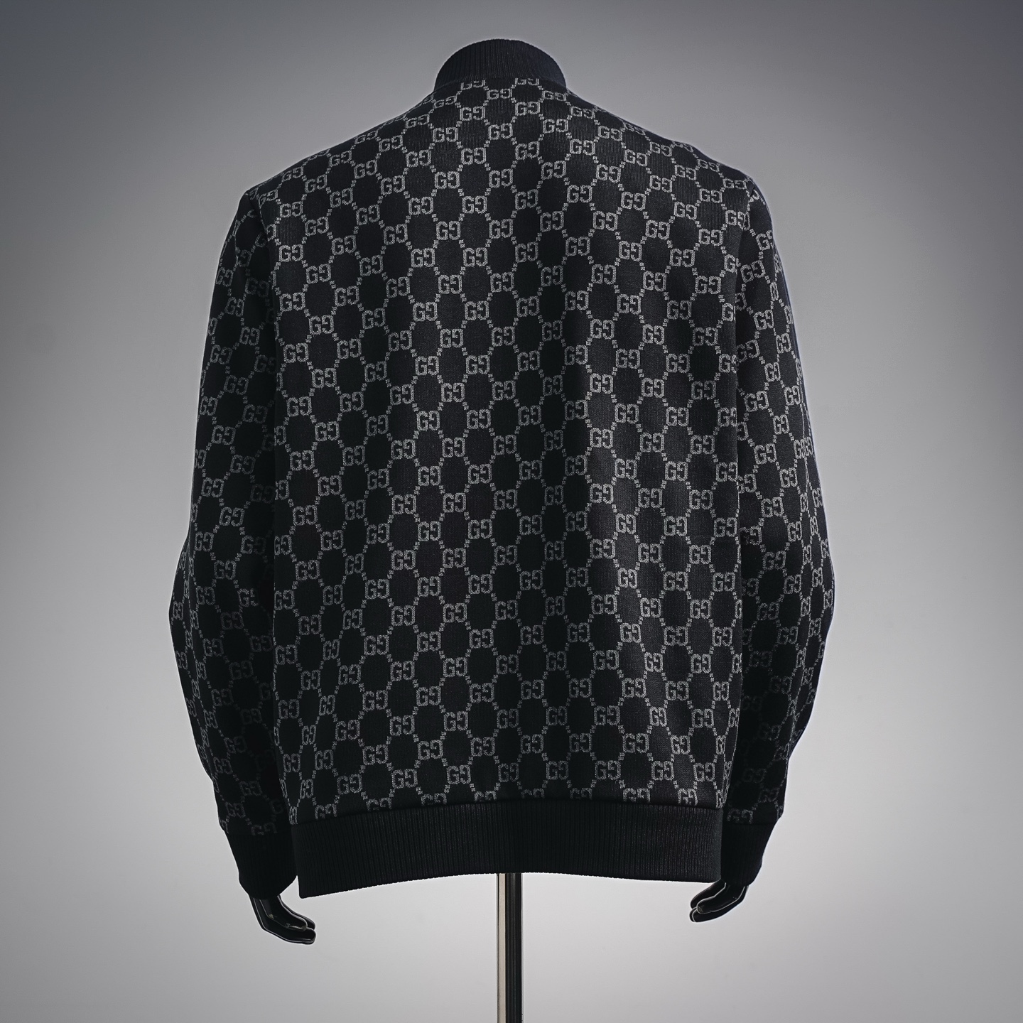 Guc all-over jacquard knit jacket