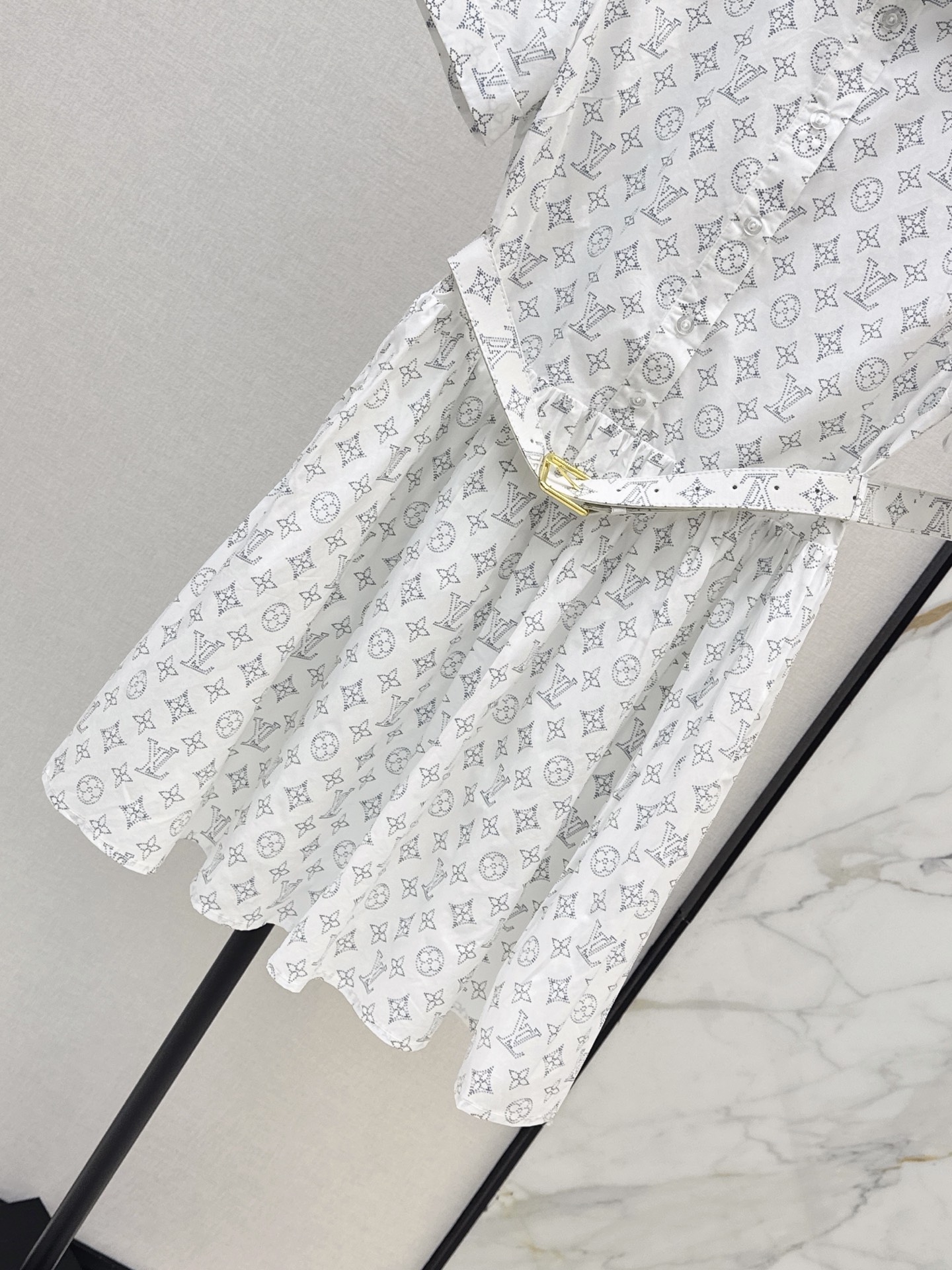 Loui 26ss print shirt dress
