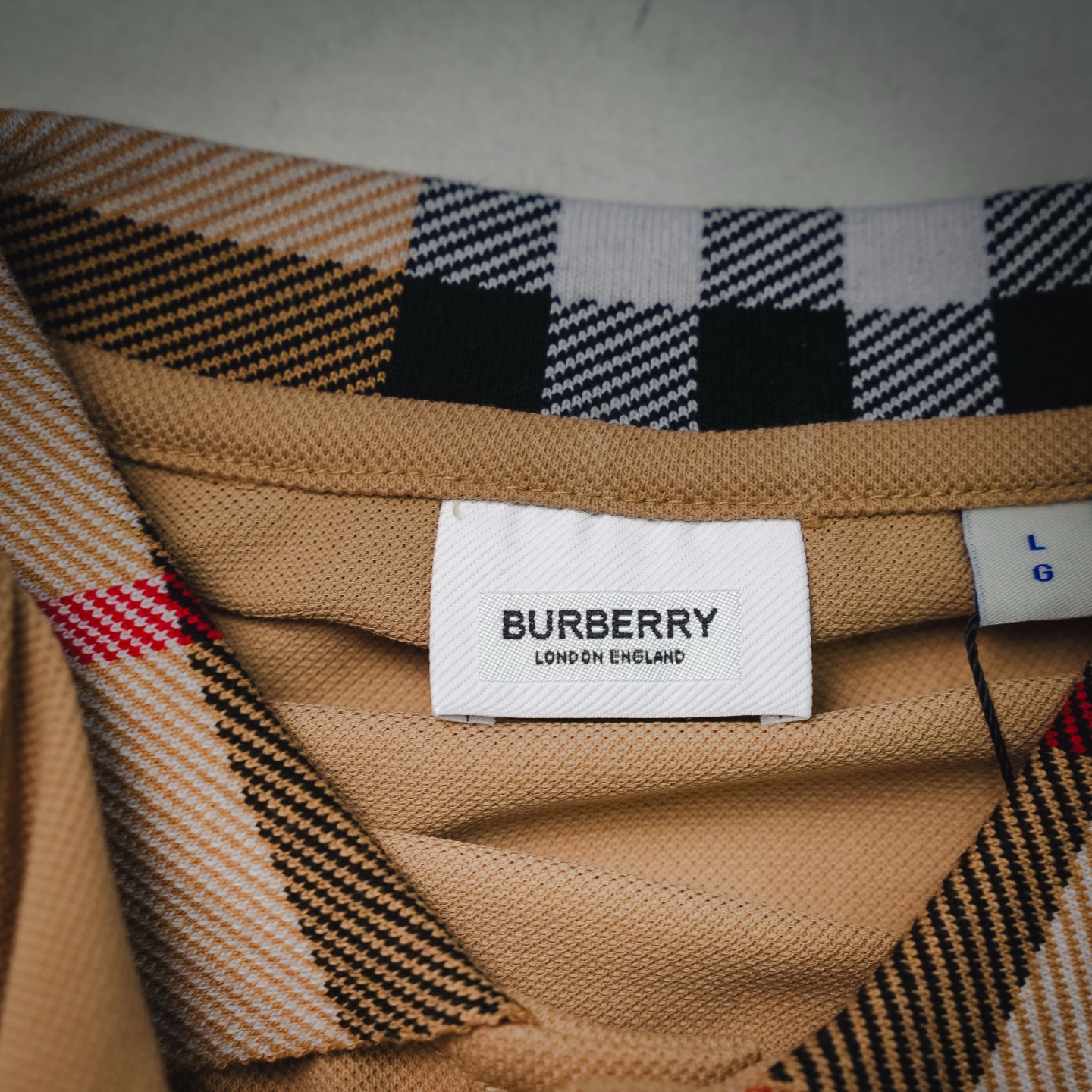 Bur collared plaid Polo
