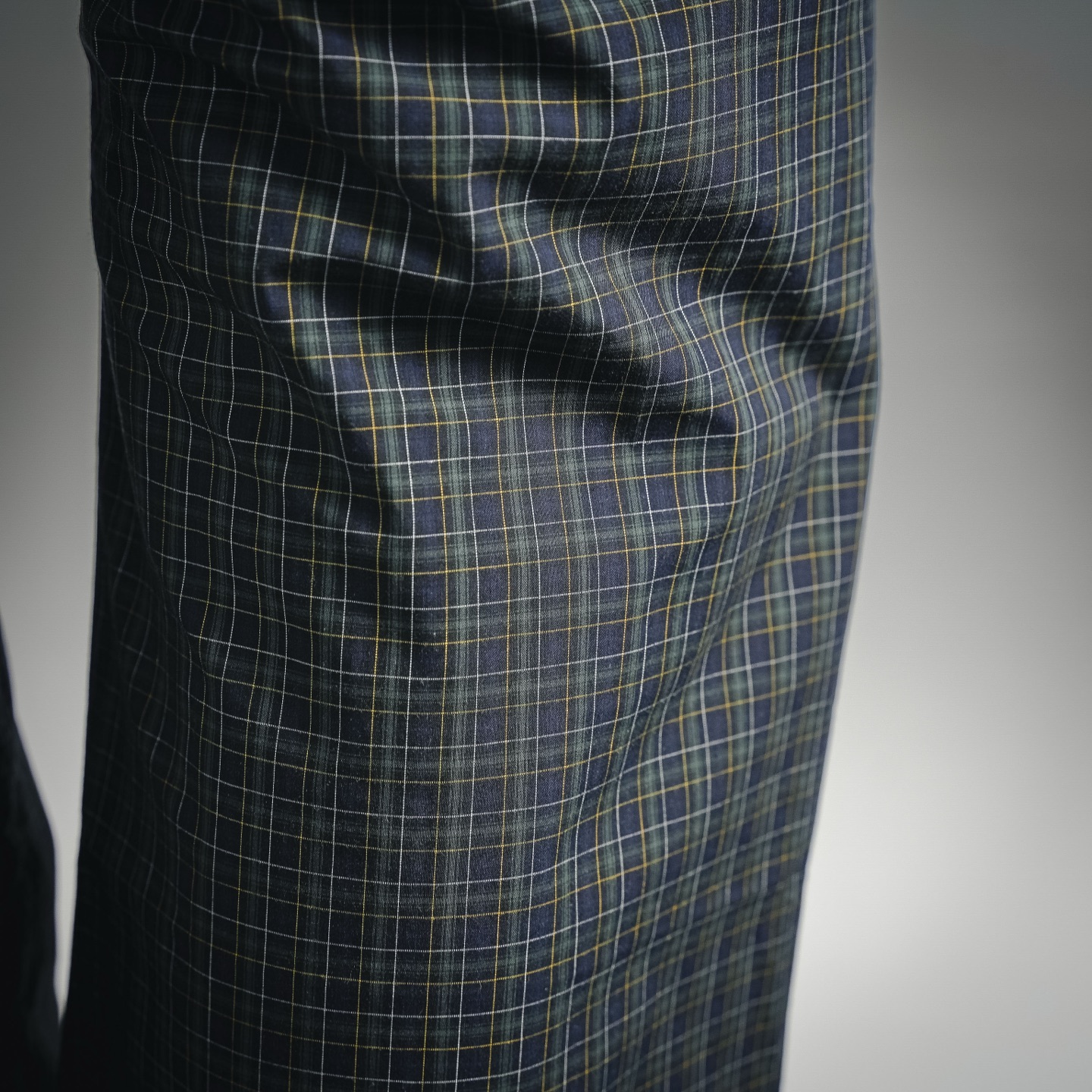 Balen plaid wide-leg pants