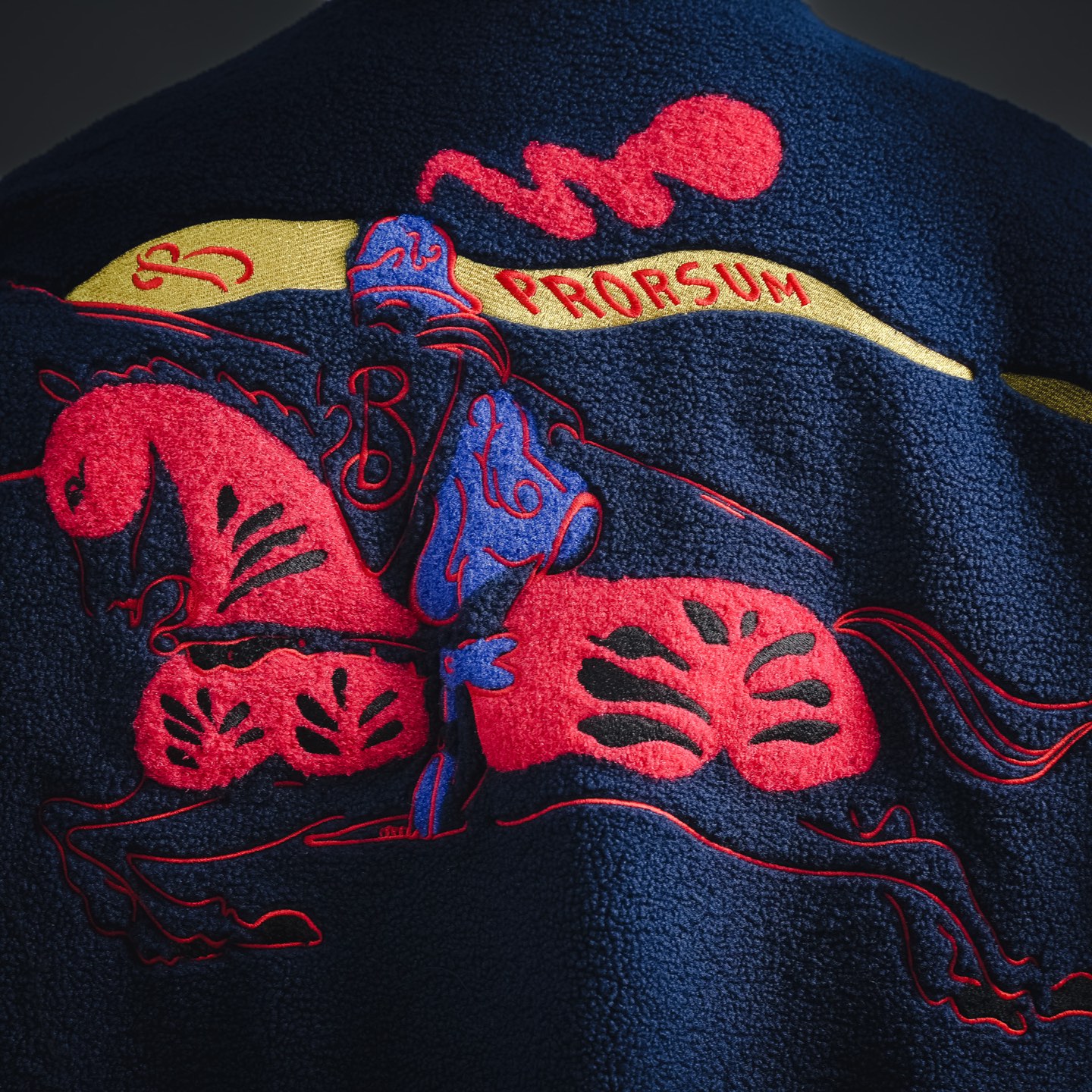 Bur flocked embroidered jacket
