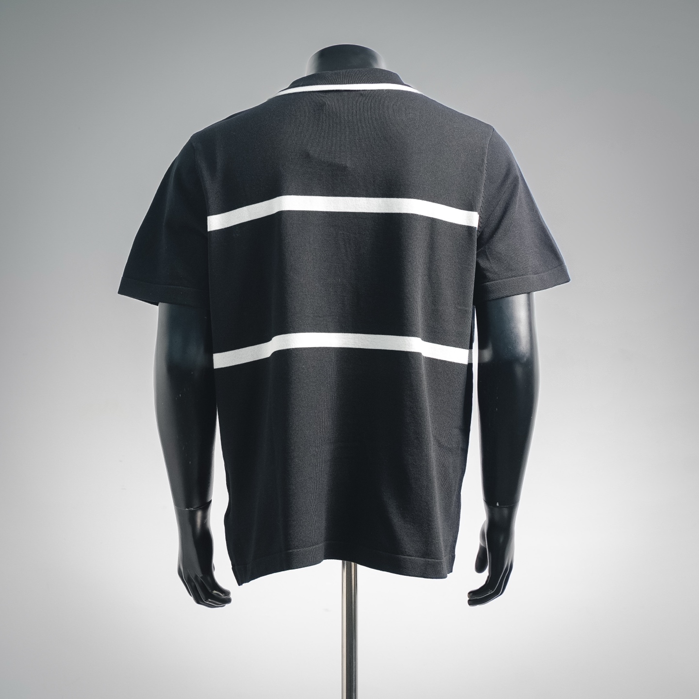 Louis stripe jacquard polo