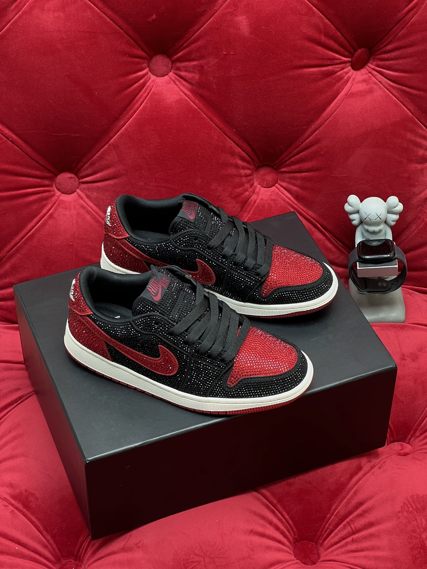 Air rhinestone sneakers