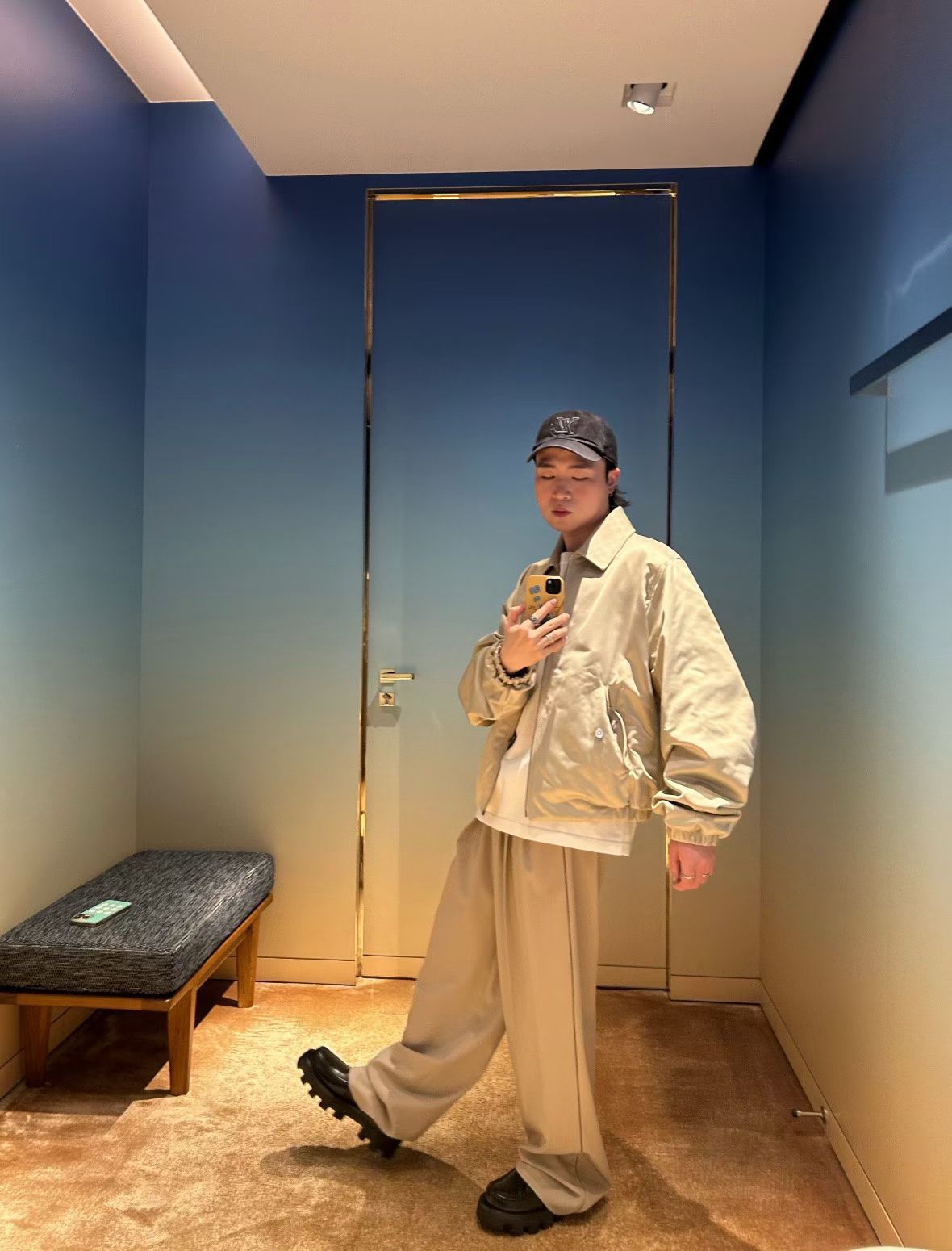 Louis relaxed fit suit pants
