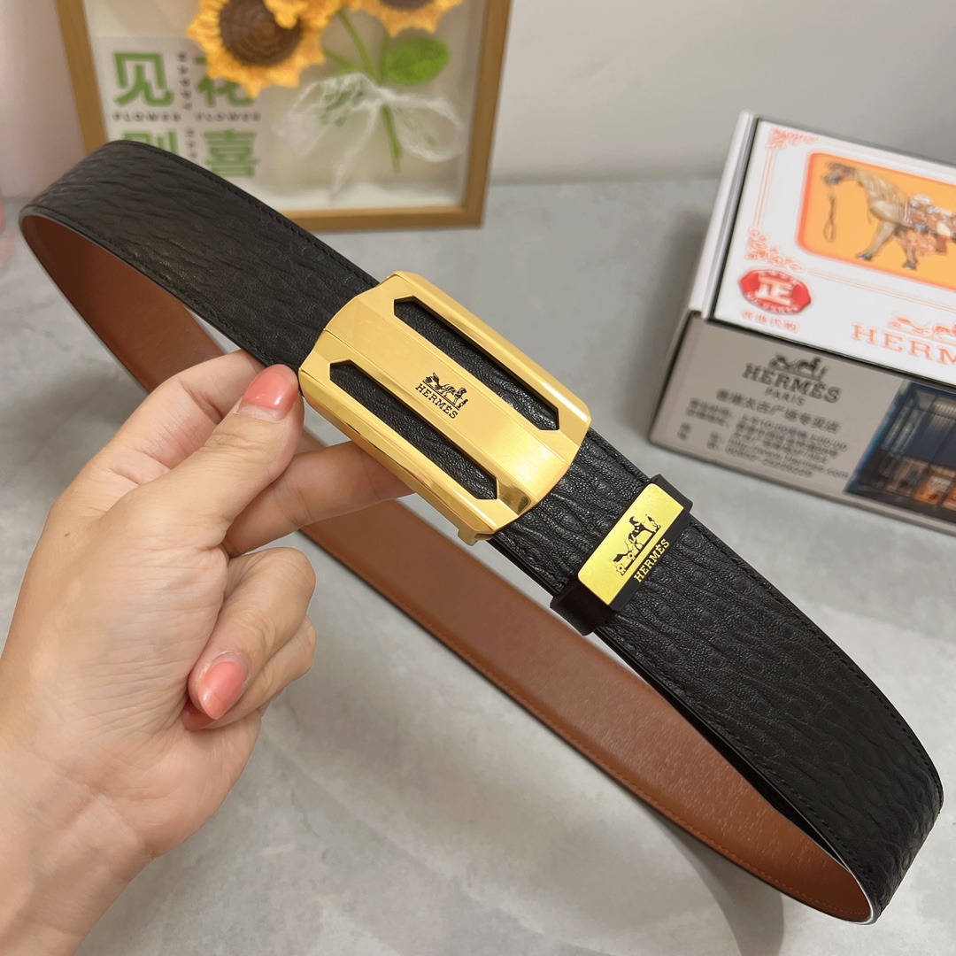 Herm cowhide belt