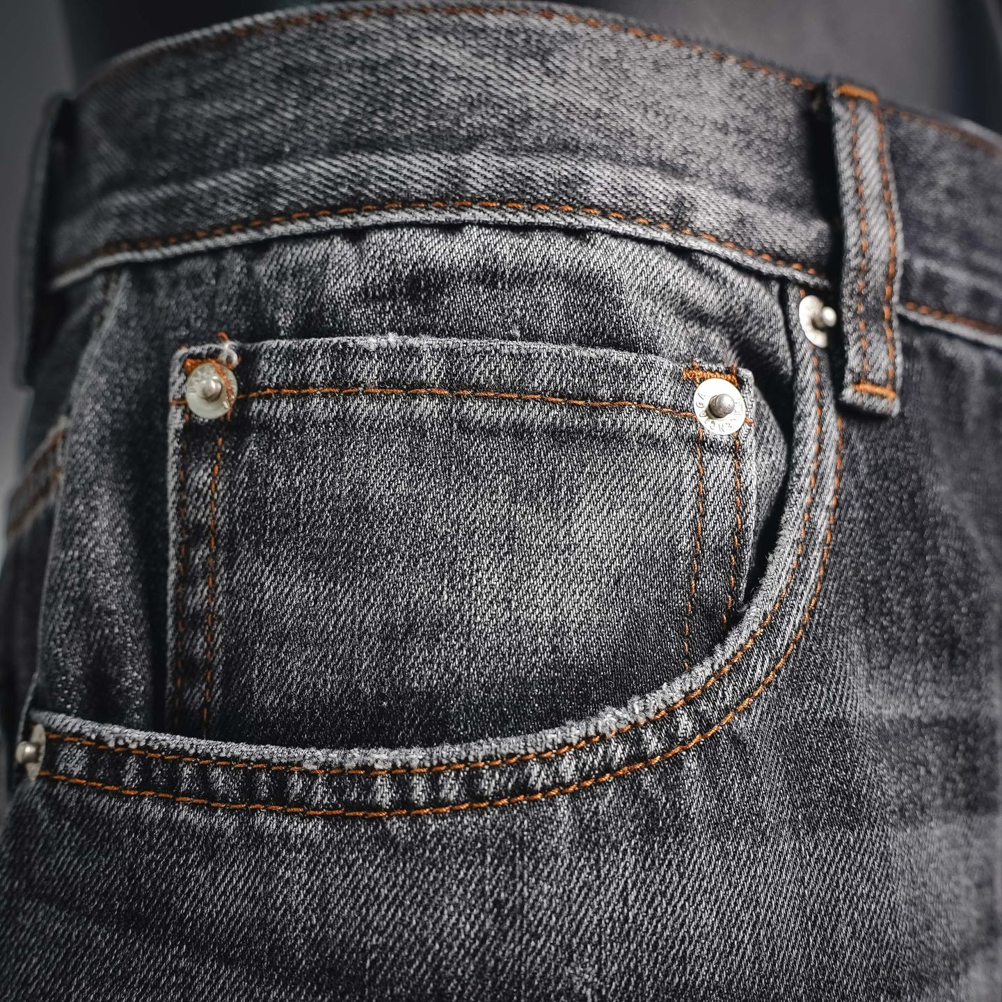 Balen embroidered washed jeans