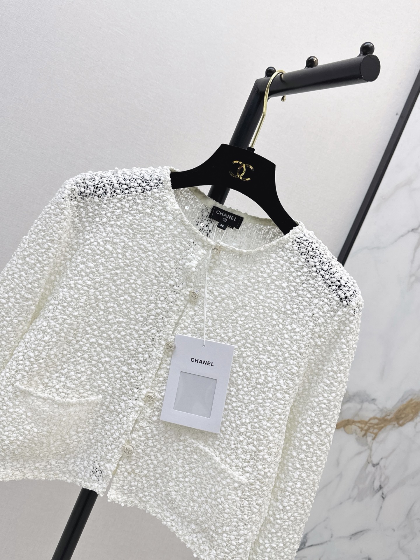 Chan 26fw sequin cropped jacket
