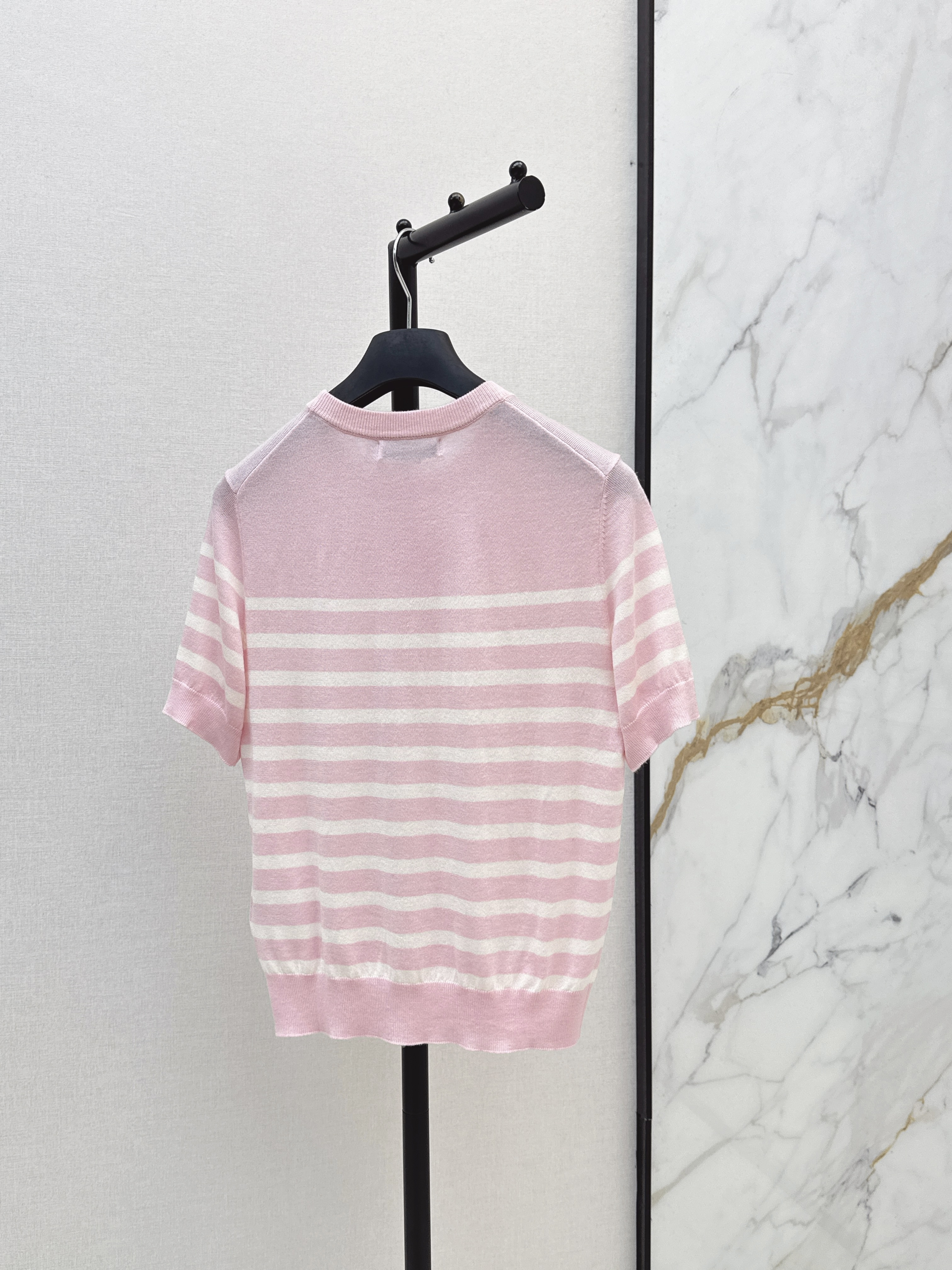 CD 26ss bow embroidery knit sweater