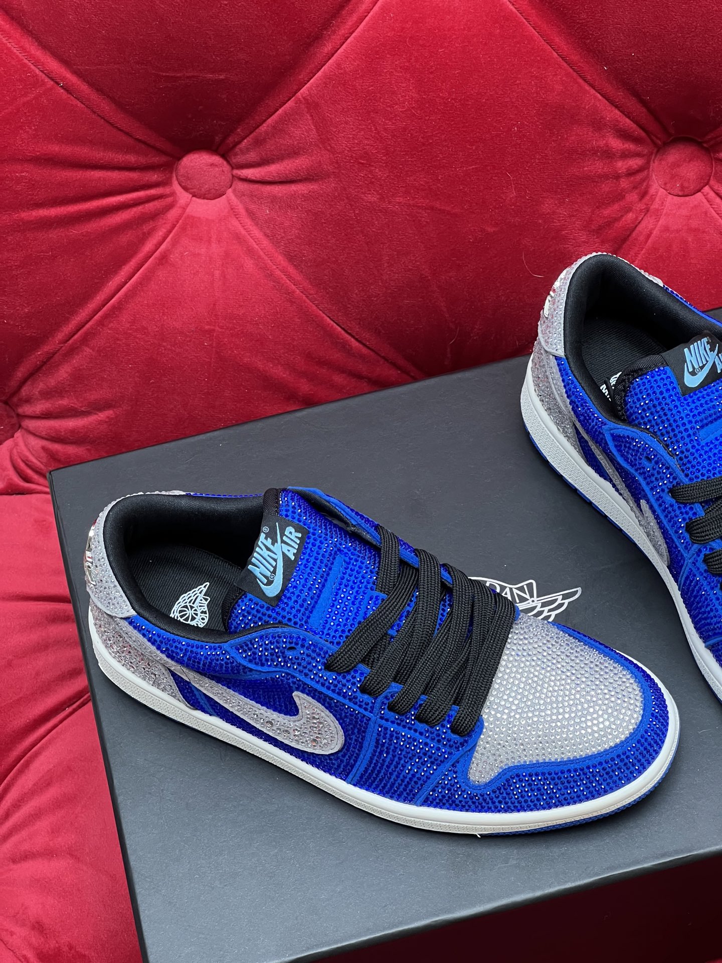 Air rhinestone sneakers