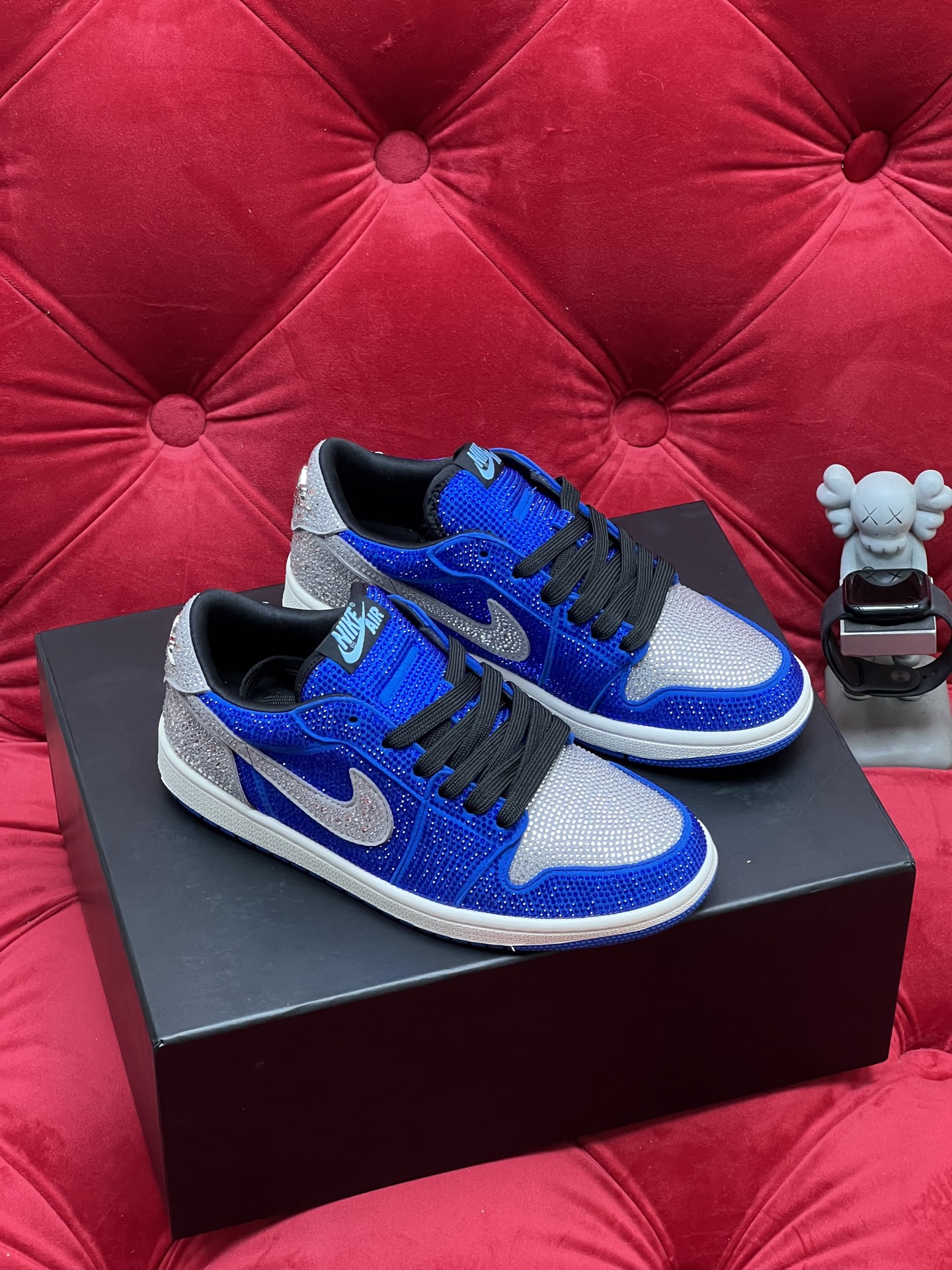 Air rhinestone sneakers