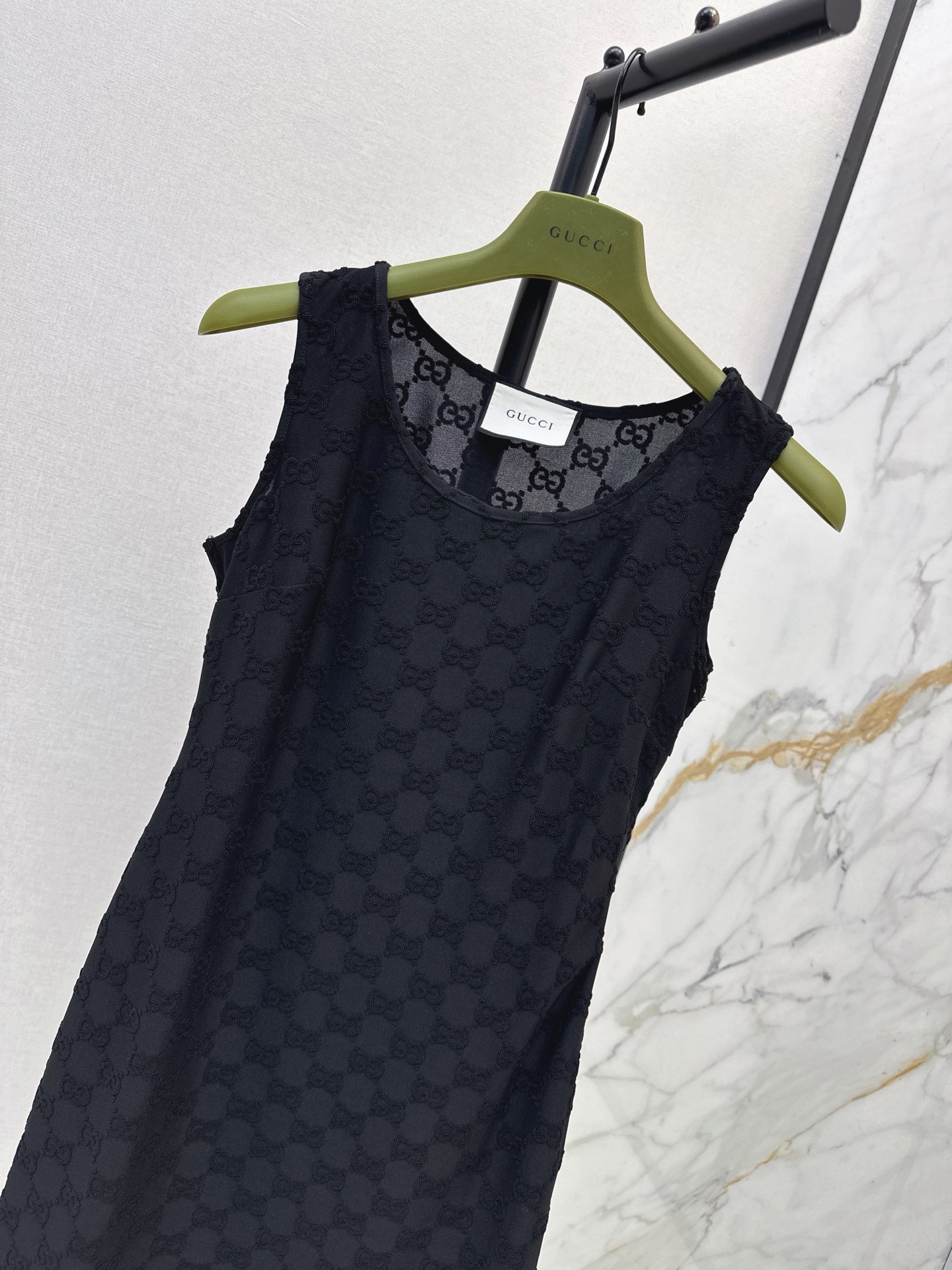 Guc 26ss sleeveless lace dress